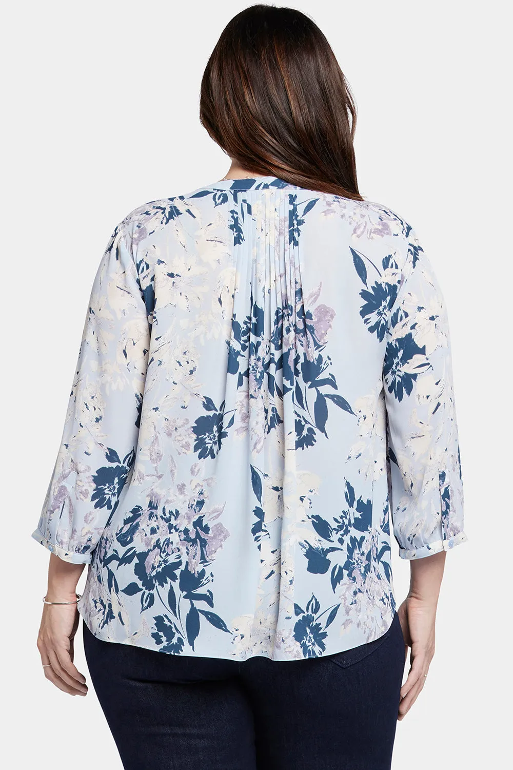 Pintuck Blouse In Plus Size - Valley Faire