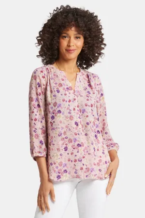 Pintuck Blouse - Meadowood