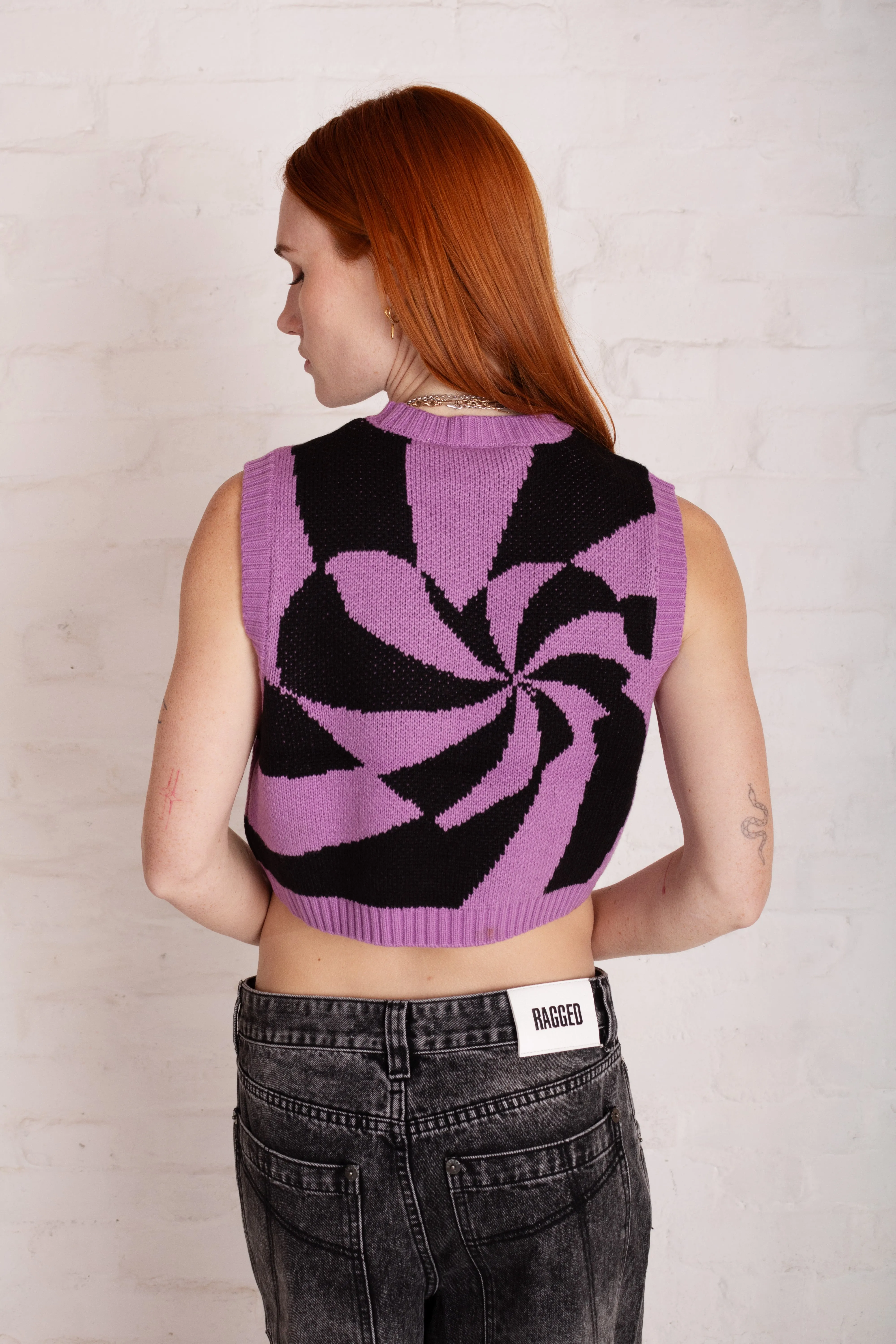 Rapture Heart Swirl Knit Vest