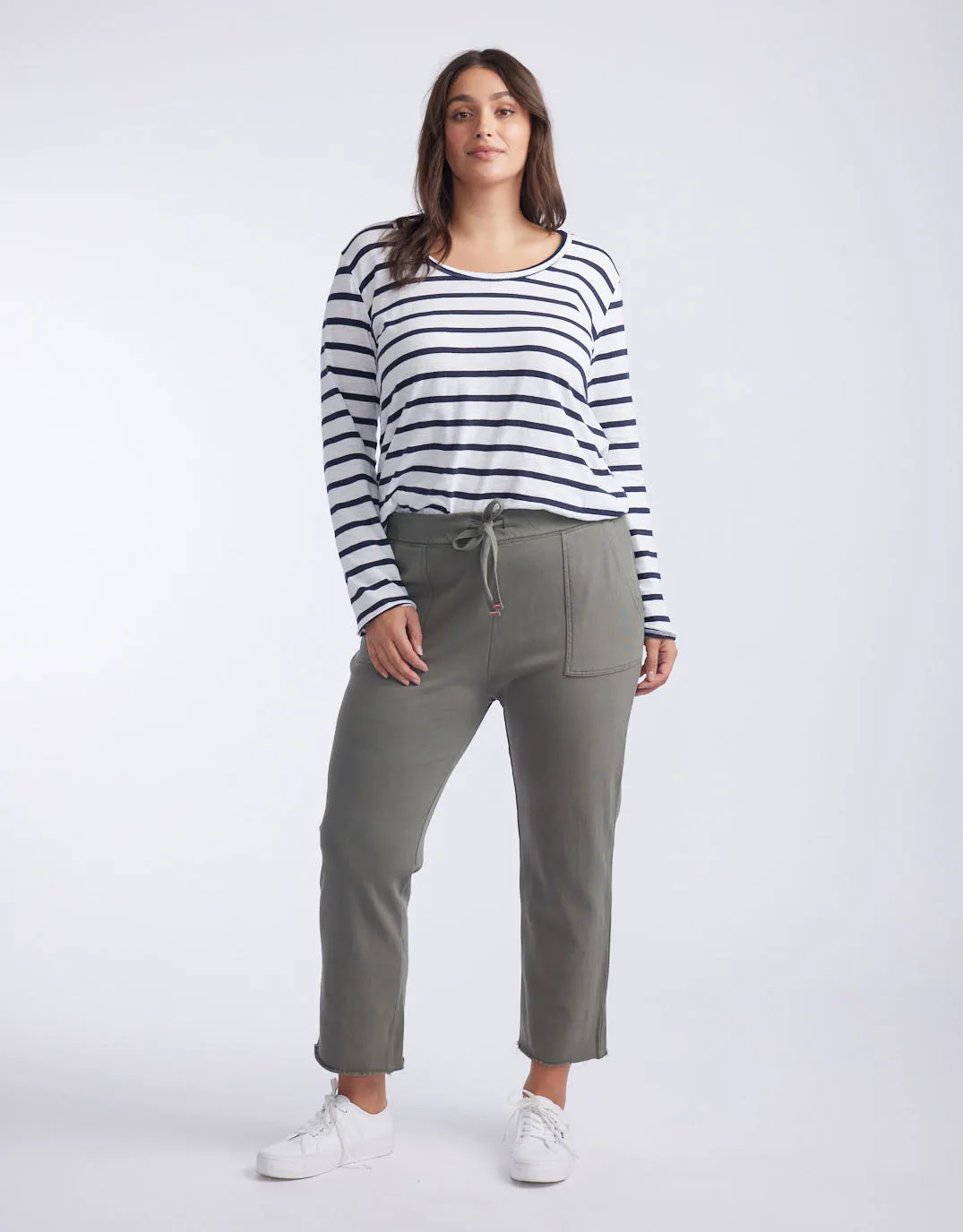 Raw Edge Lounge Pant - Washed Khaki