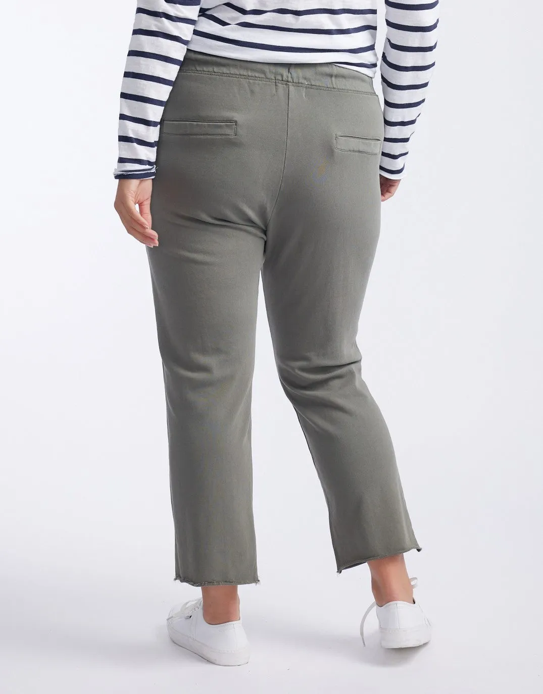 Raw Edge Lounge Pant - Washed Khaki