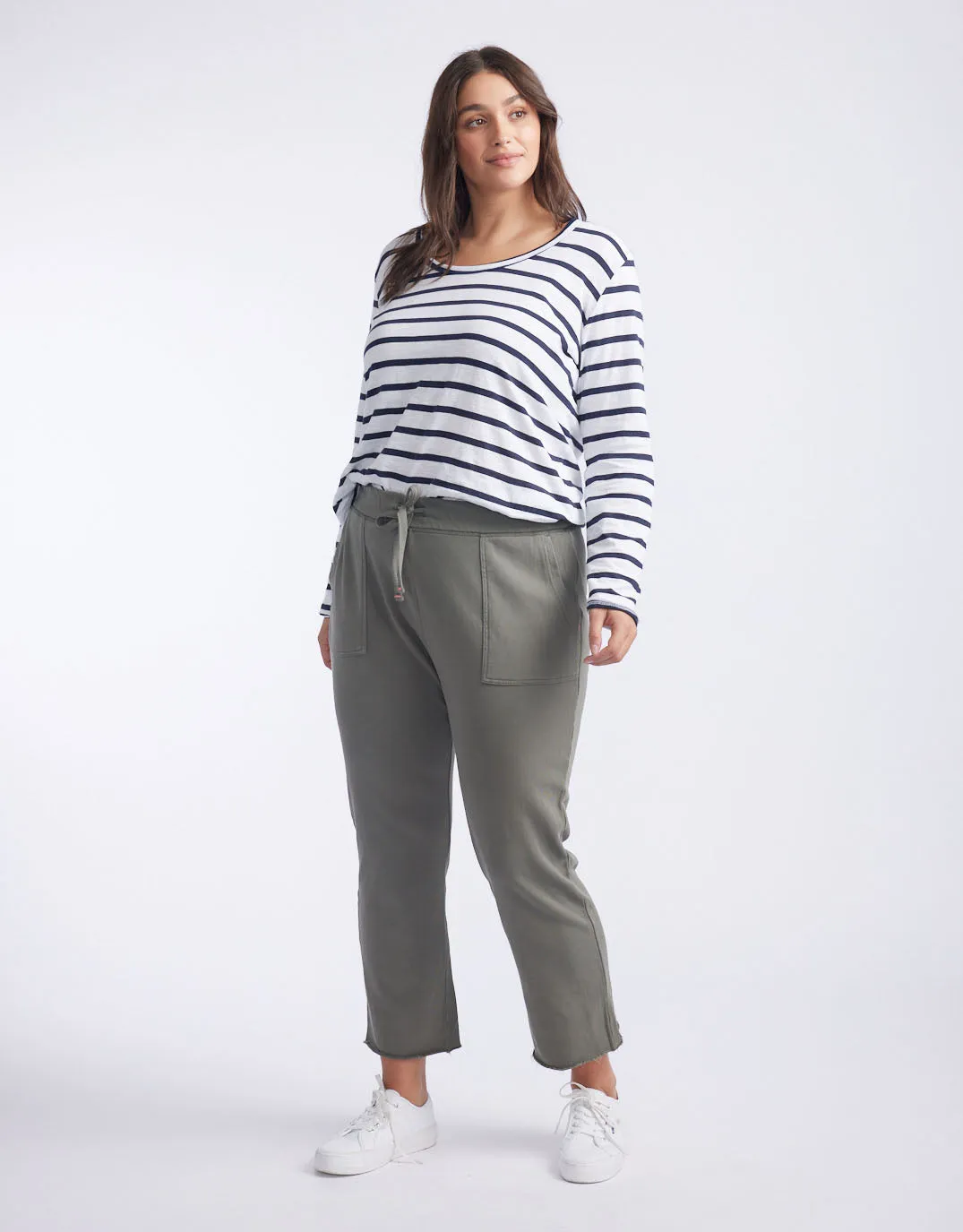 Raw Edge Lounge Pant - Washed Khaki