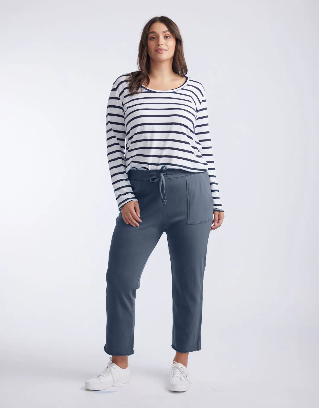 Raw Edge Lounge Pant - Washed Navy