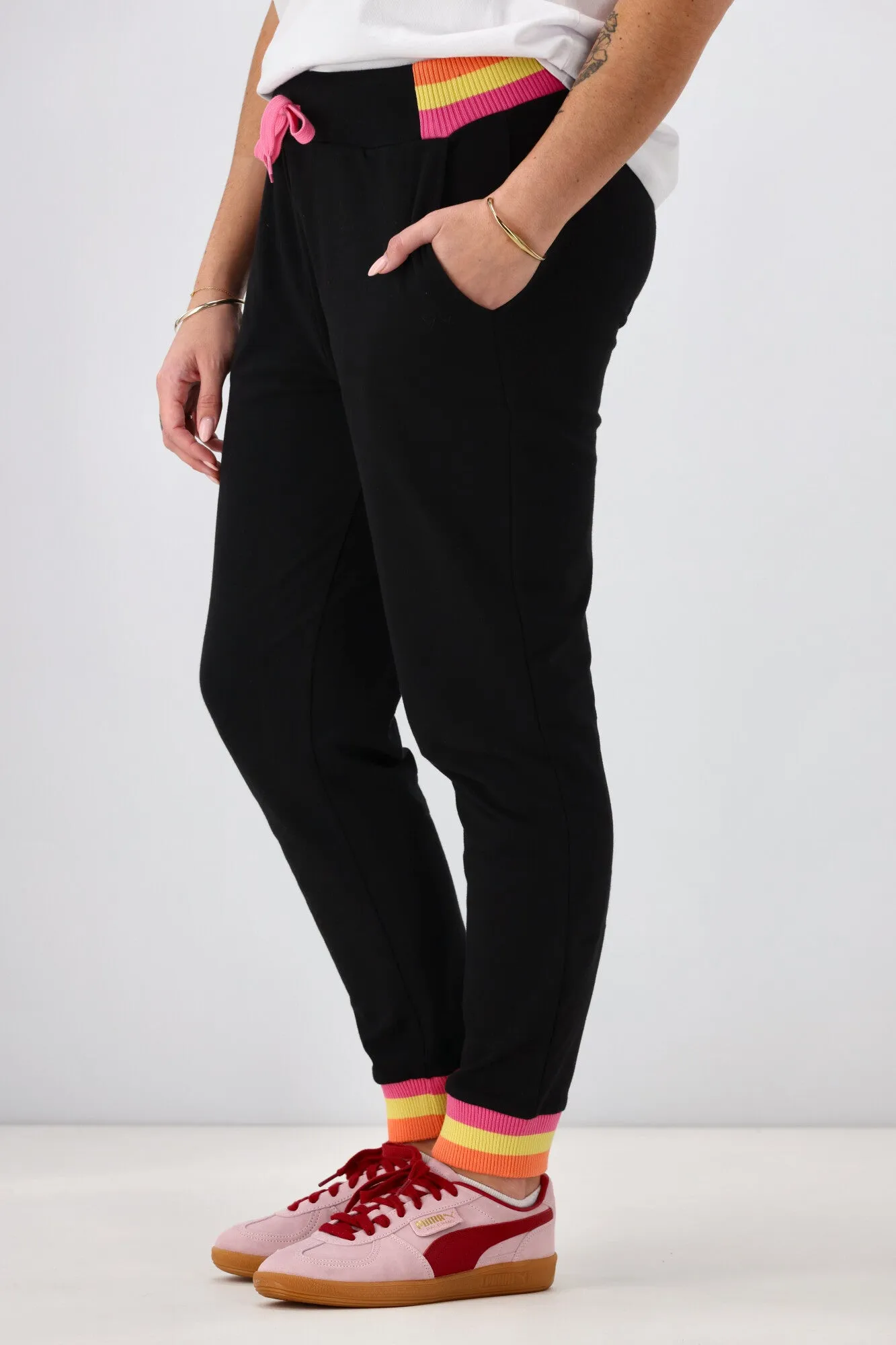 Rebel Club Keeley Track Pant Black Pre-Order Due Late May