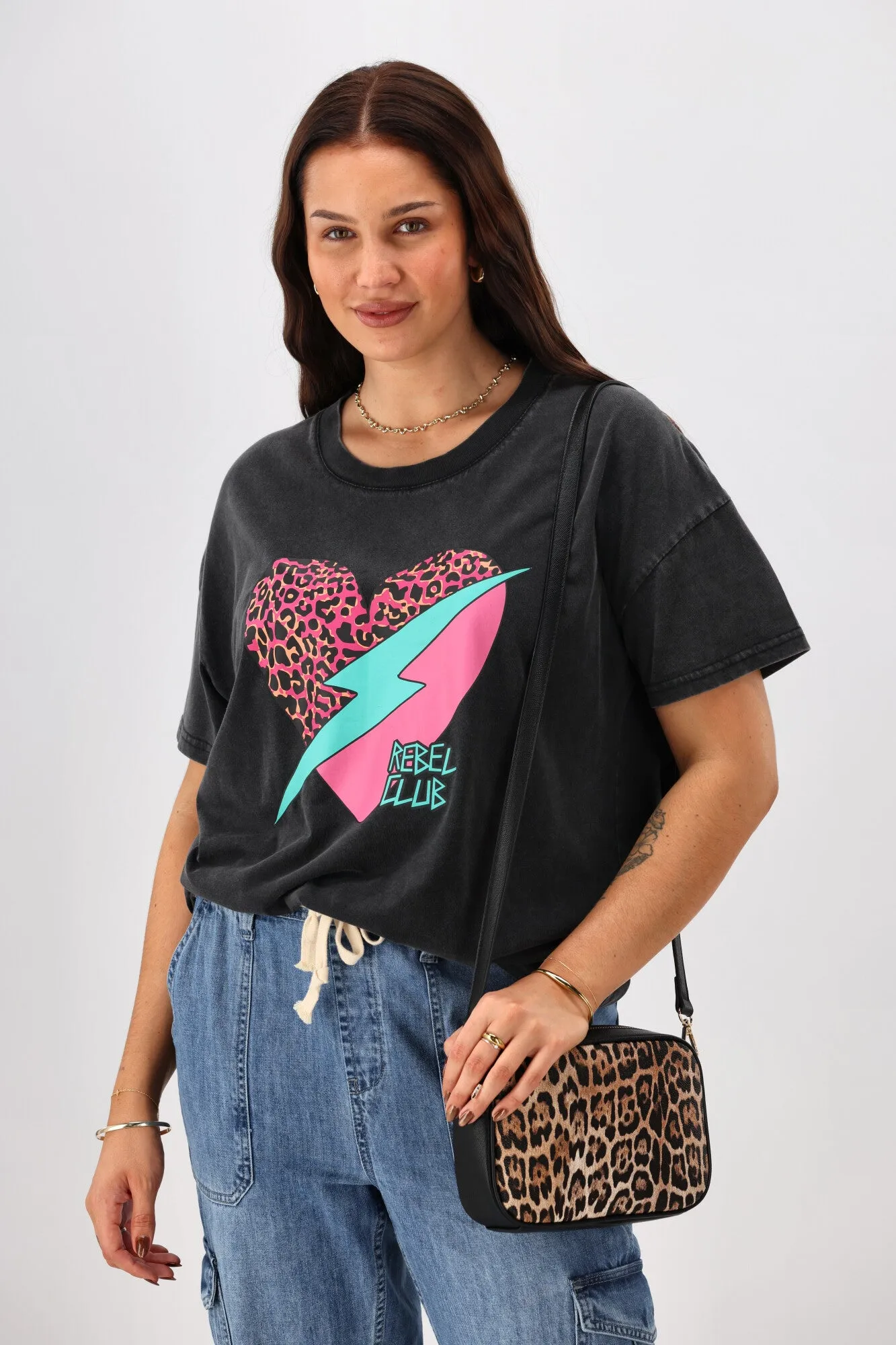 Rebel Club Lighting Love Tee Acid Black Pre-Order Due Late May