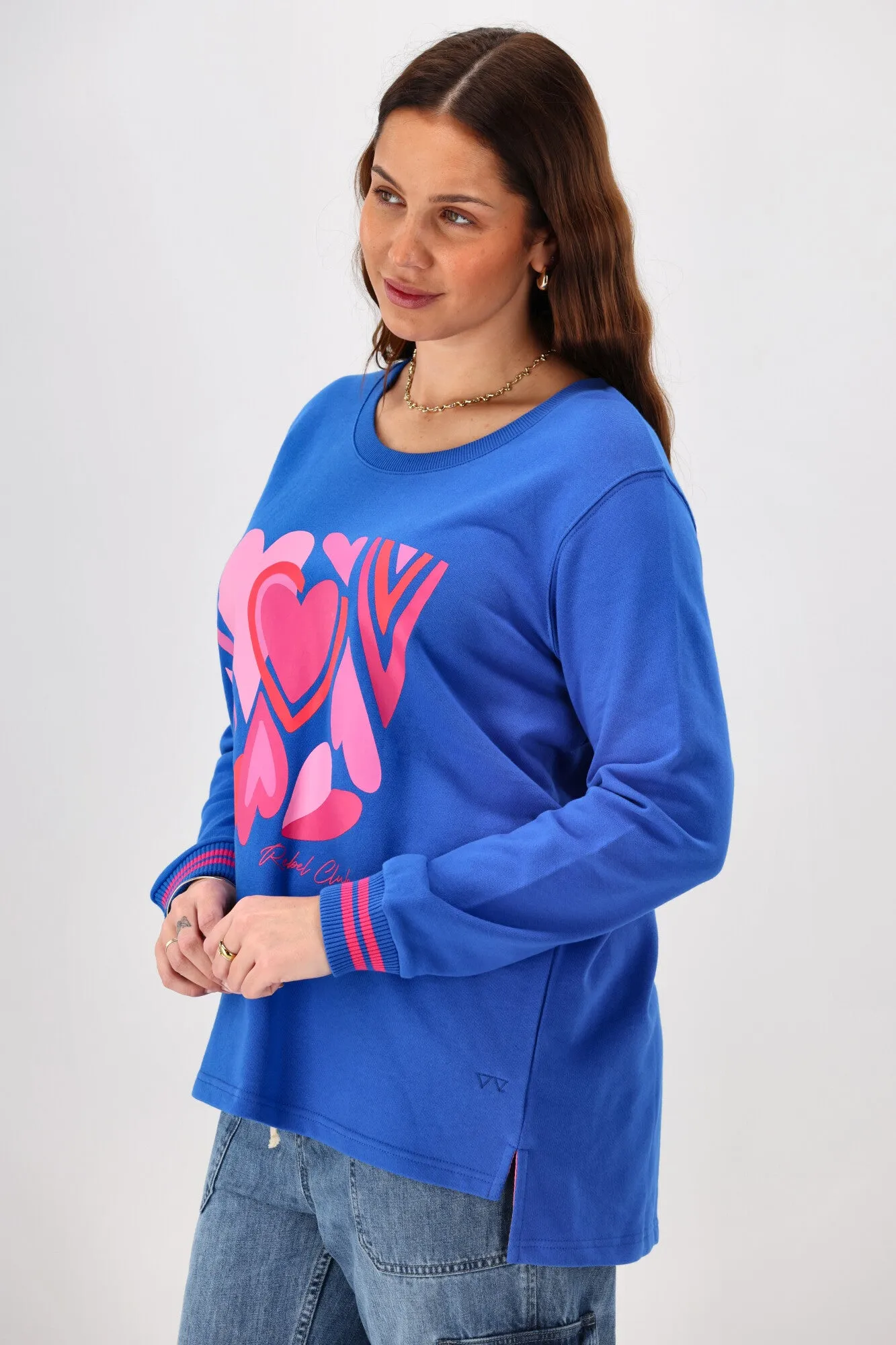 Rebel Club Stacked Heart Crew Blue Pre-Order Due Late May