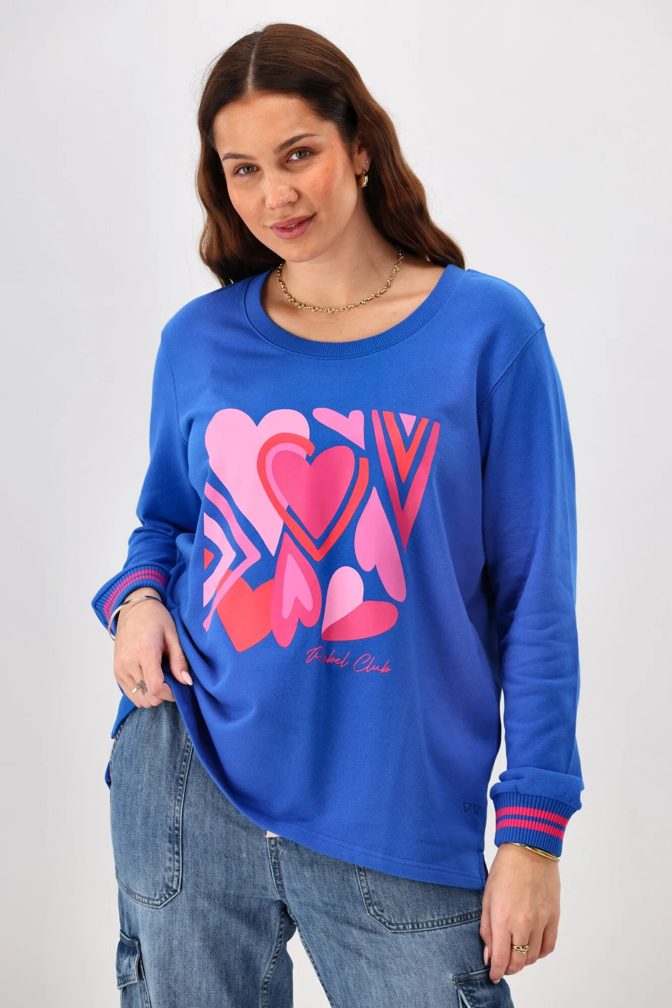 Rebel Club Stacked Heart Crew Blue Pre-Order Due Late May