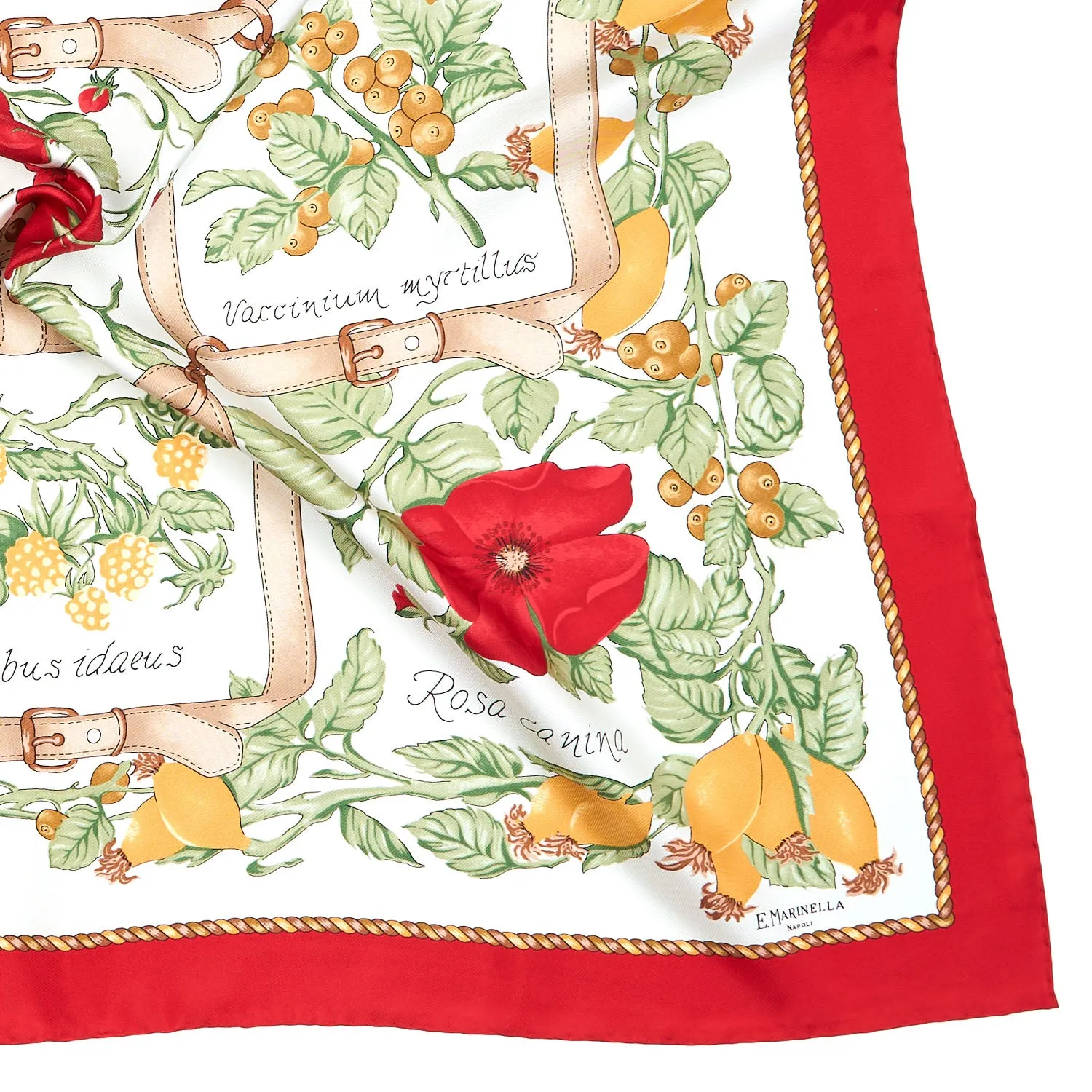 RED SILK SCARF 90