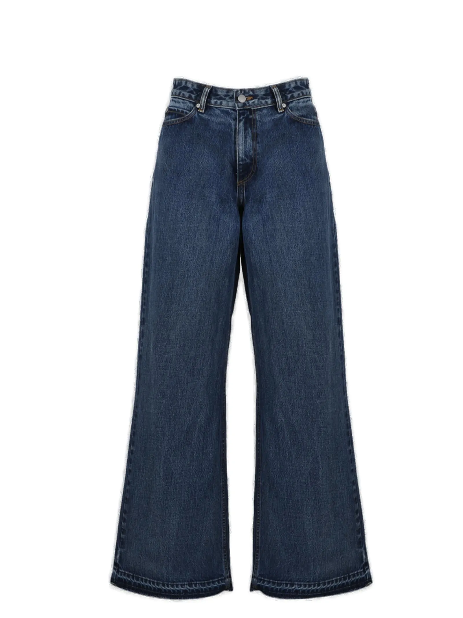 REDValentino Button Detailed Wide Leg Jeans