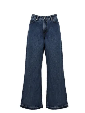 REDValentino Button Detailed Wide Leg Jeans
