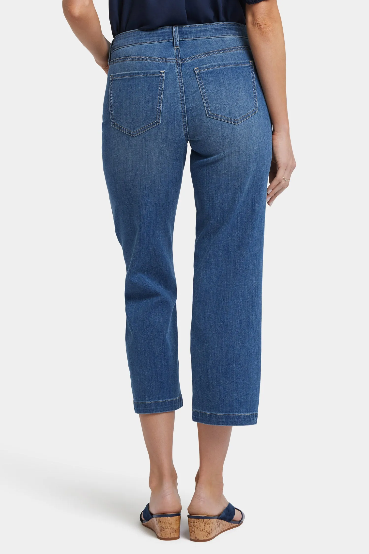 Relaxed Piper Crop Jeans - Costa Brava