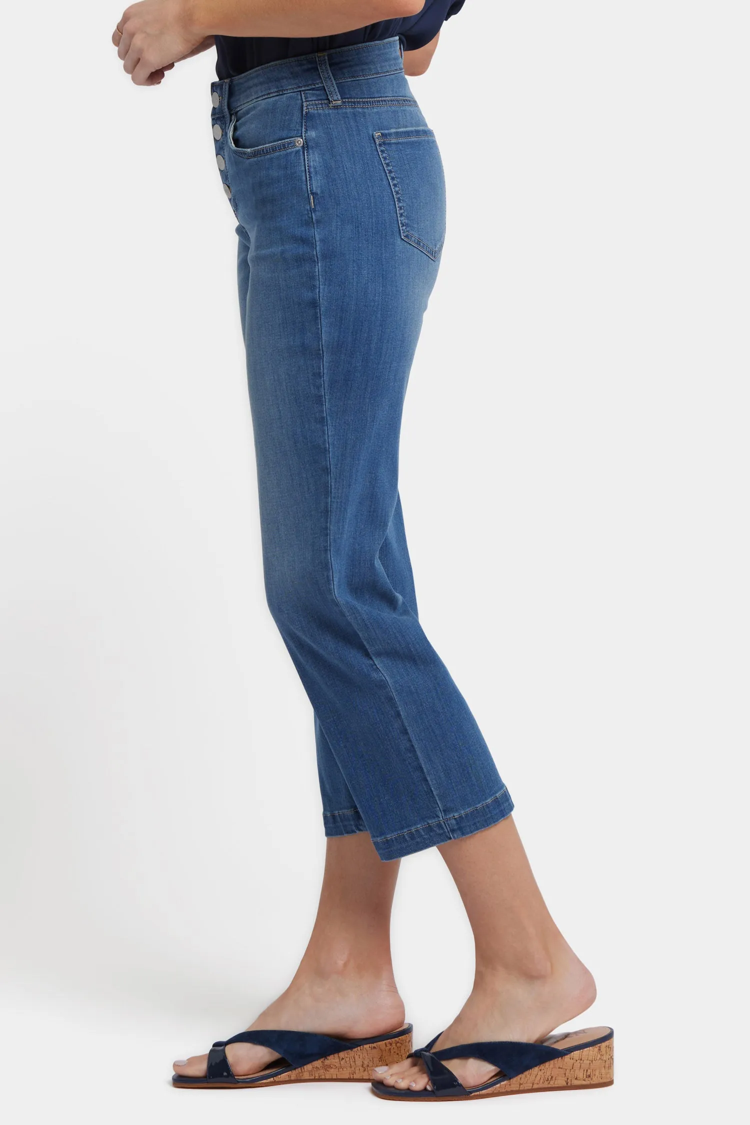 Relaxed Piper Crop Jeans - Costa Brava
