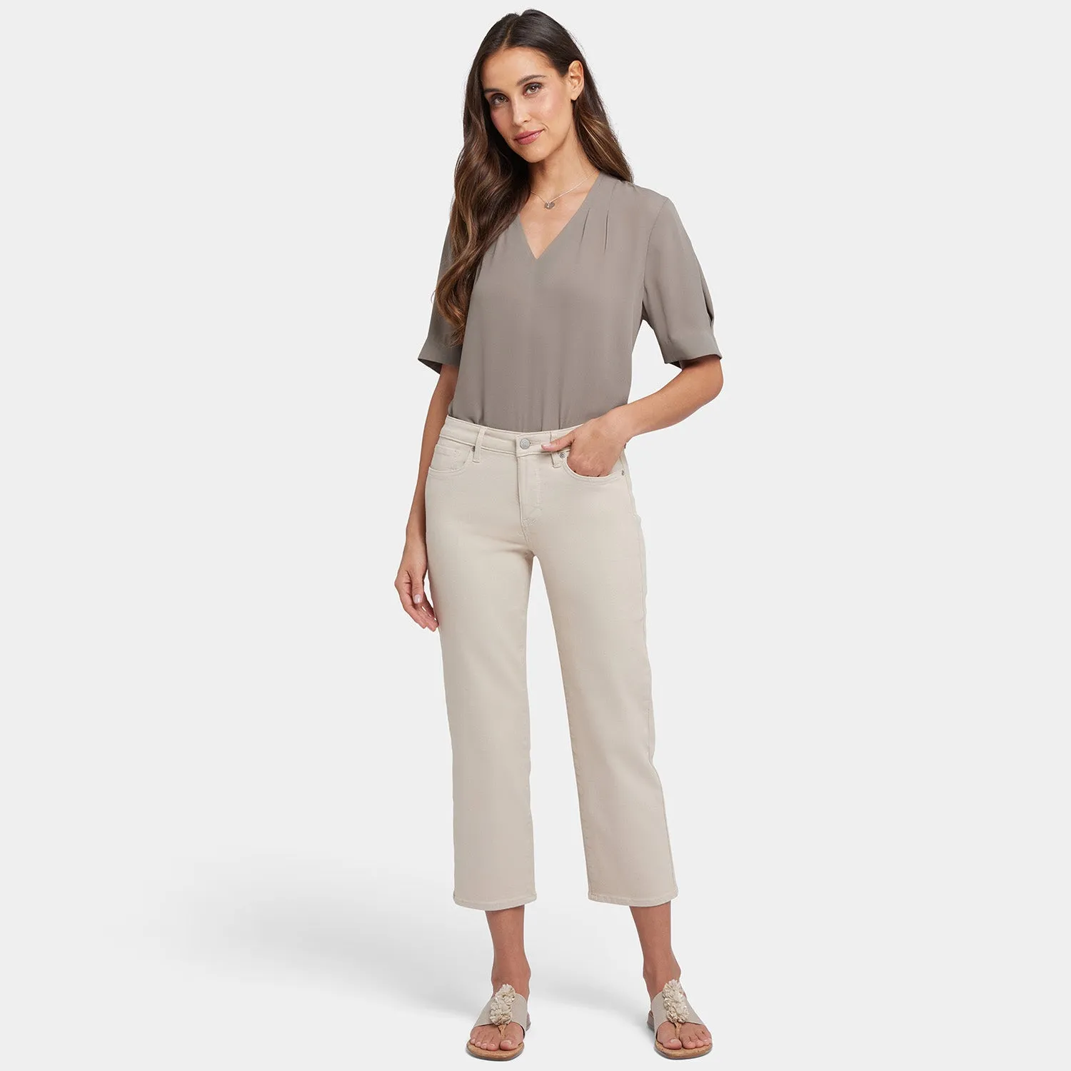 Relaxed Piper Crop Jeans - Feather