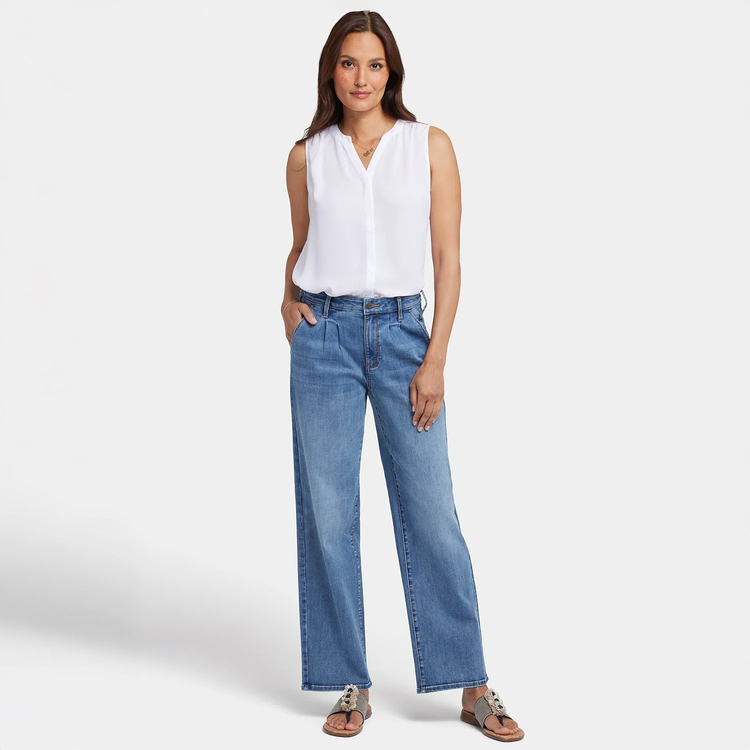 Relaxed Trouser Jeans In Petite - Barcelona Breeze