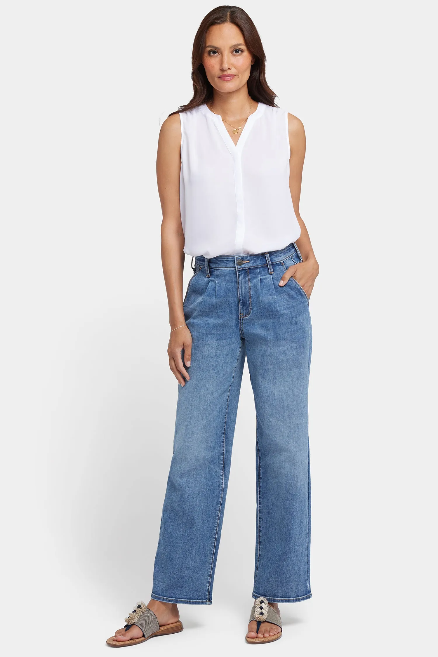 Relaxed Trouser Jeans In Petite - Barcelona Breeze