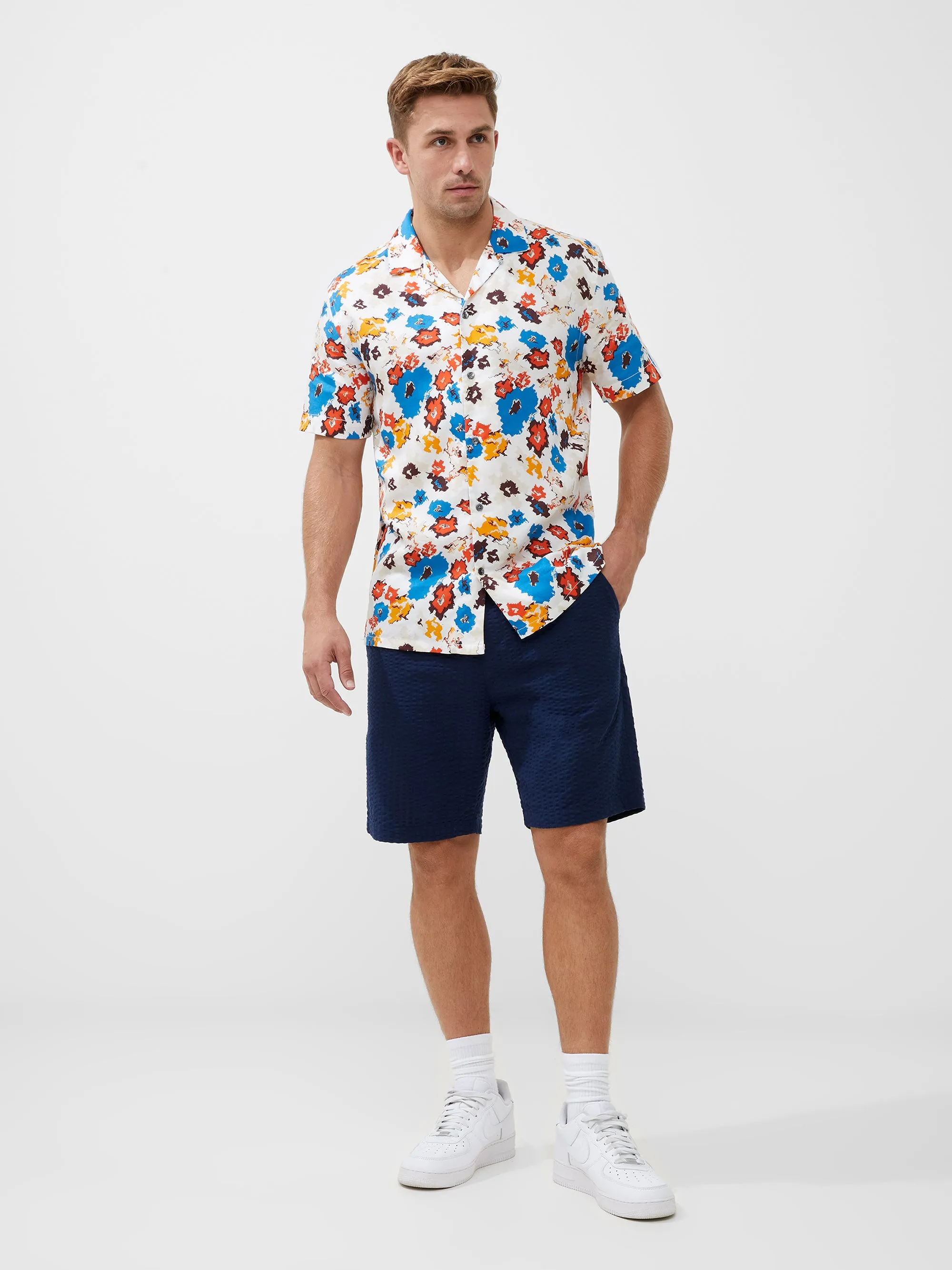 Revere Collar Print Shirt