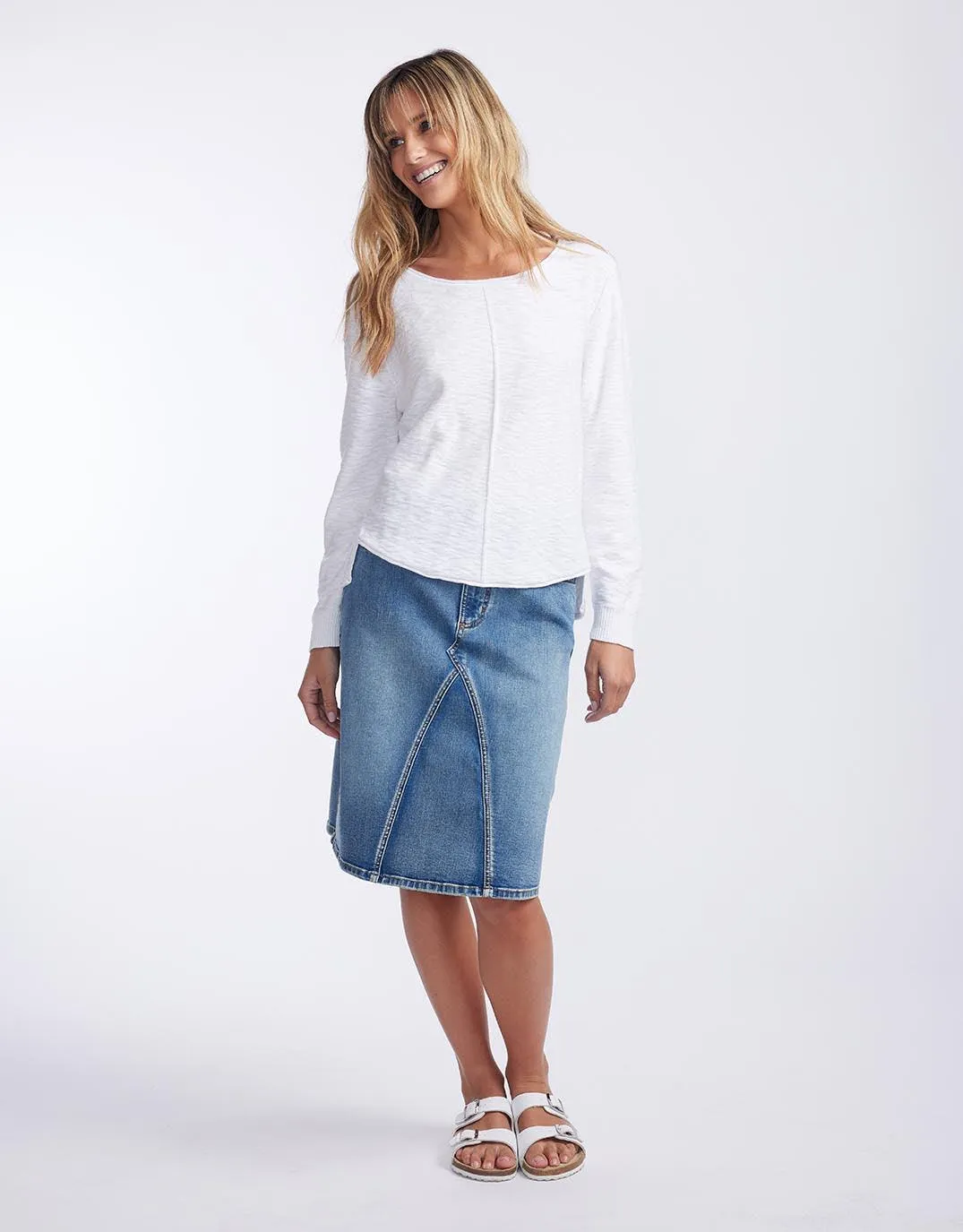 Sacha Cotton Knit - White