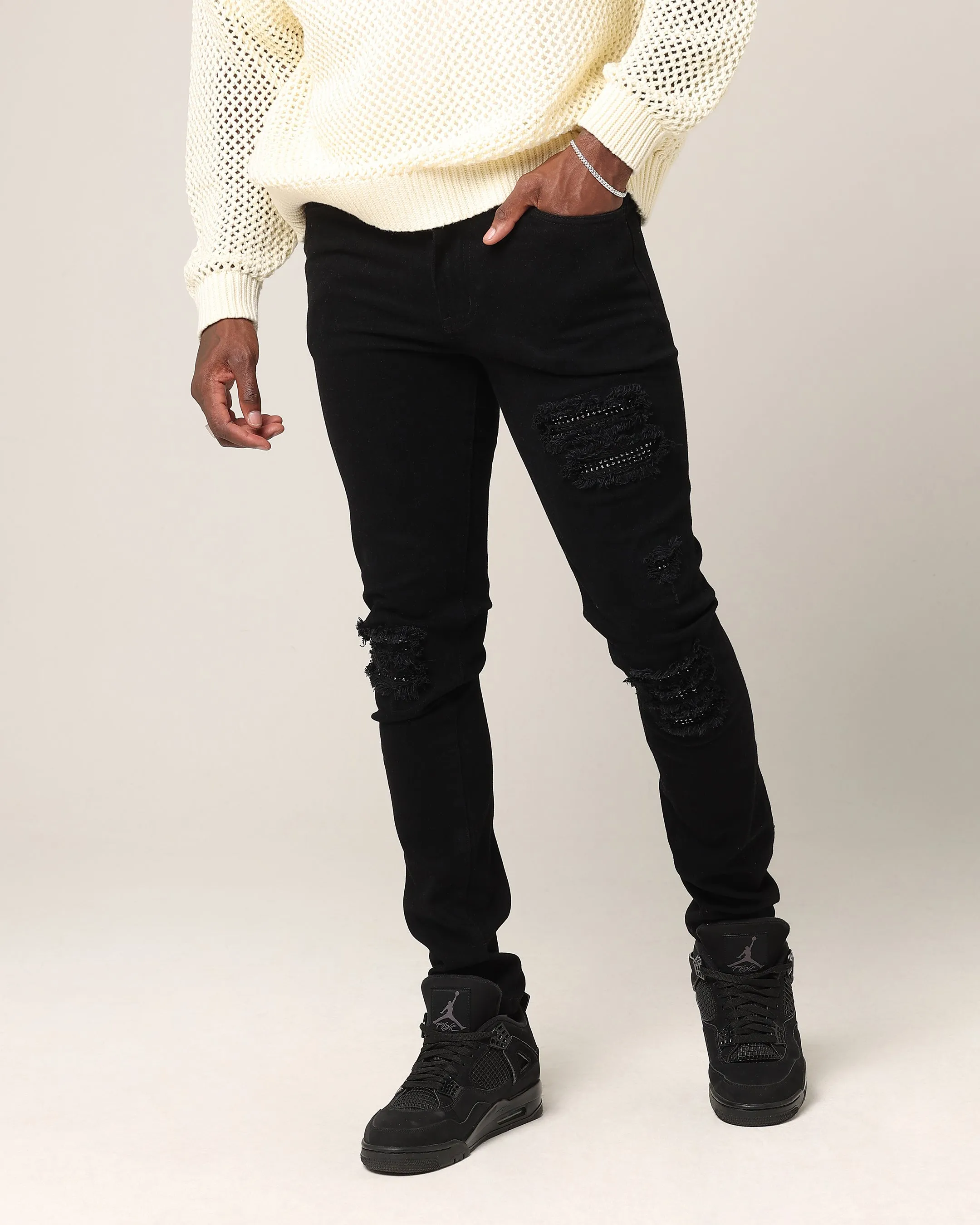Saint Morta Bling Summum Jeans Black