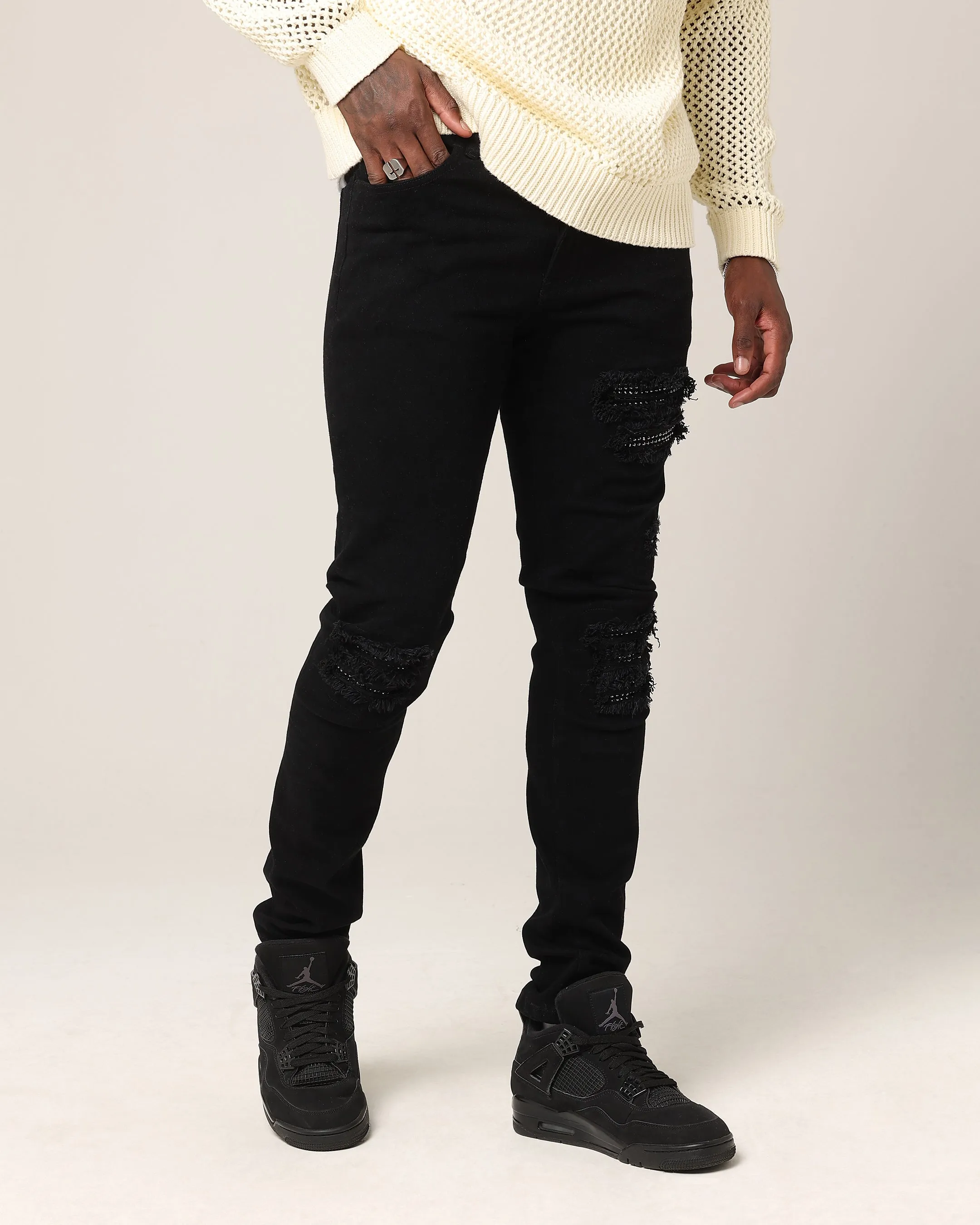 Saint Morta Bling Summum Jeans Black