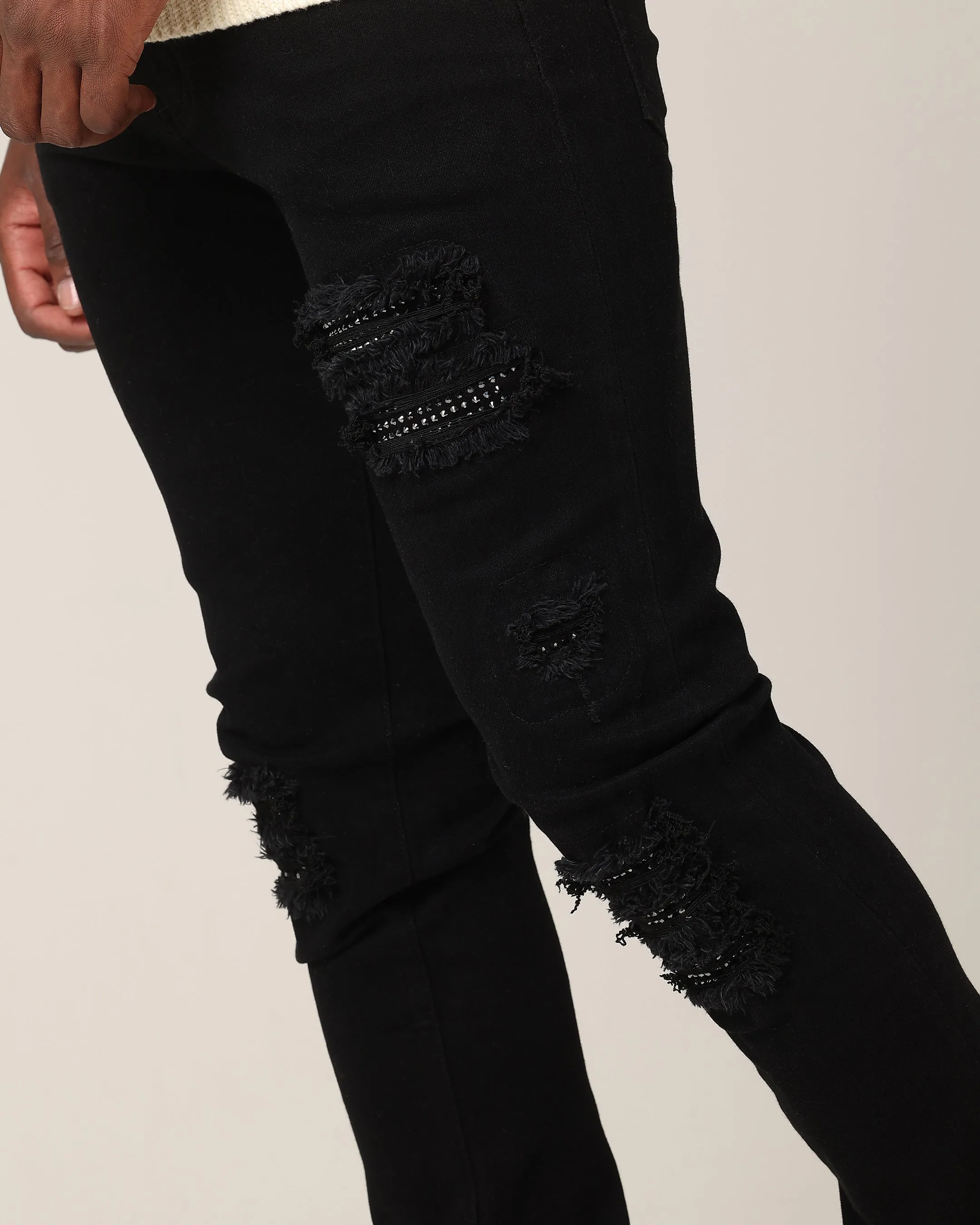 Saint Morta Bling Summum Jeans Black