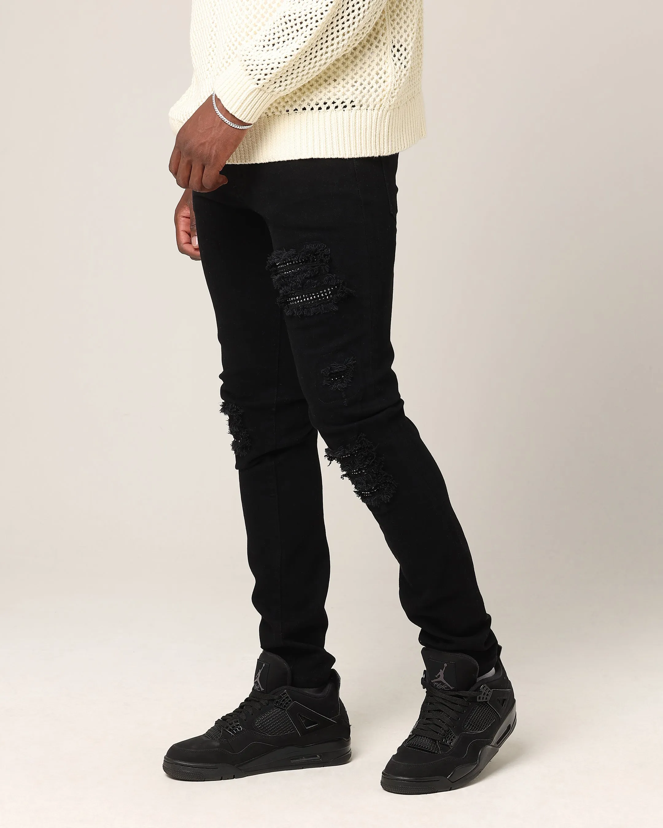 Saint Morta Bling Summum Jeans Black