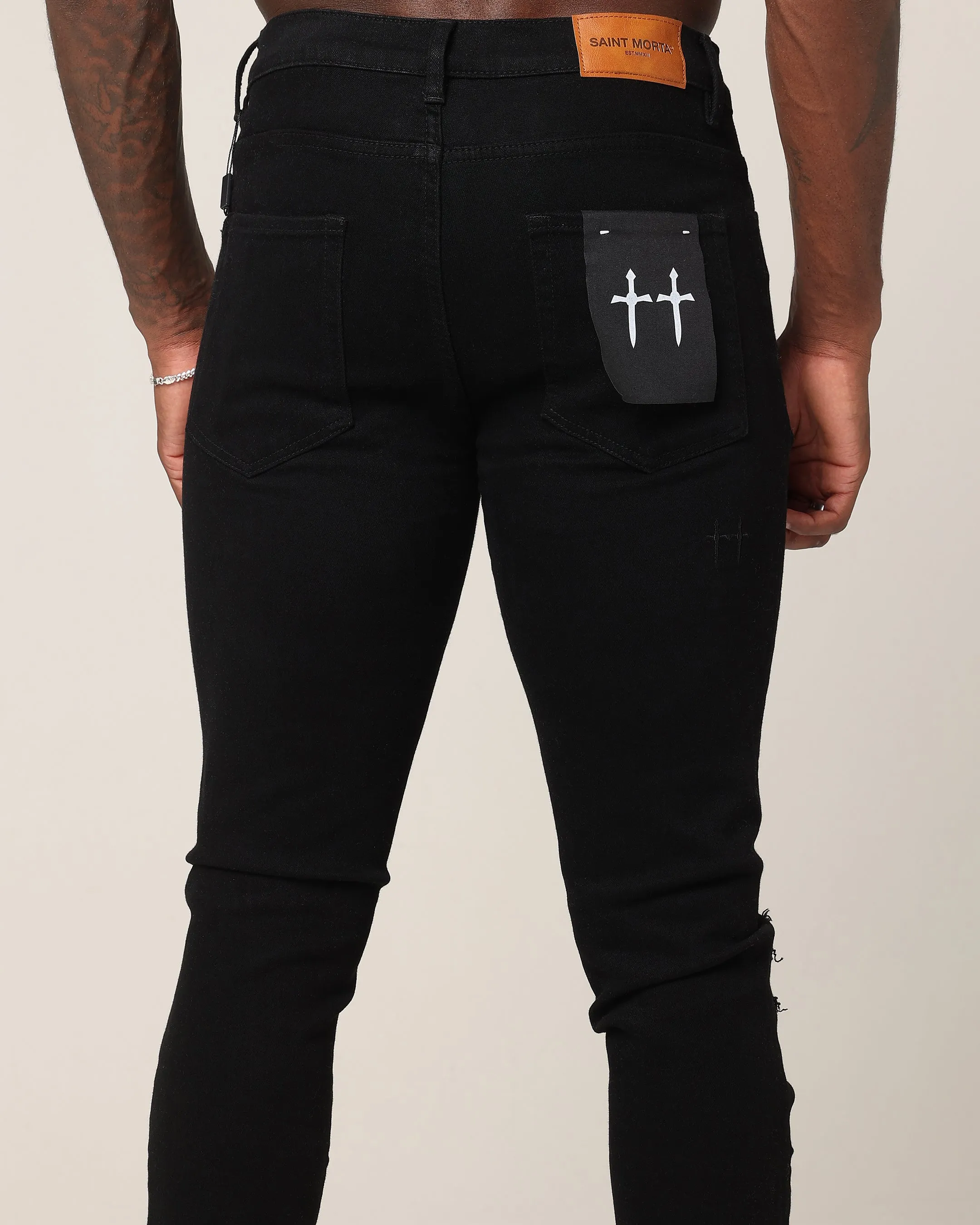 Saint Morta Bling Summum Jeans Black