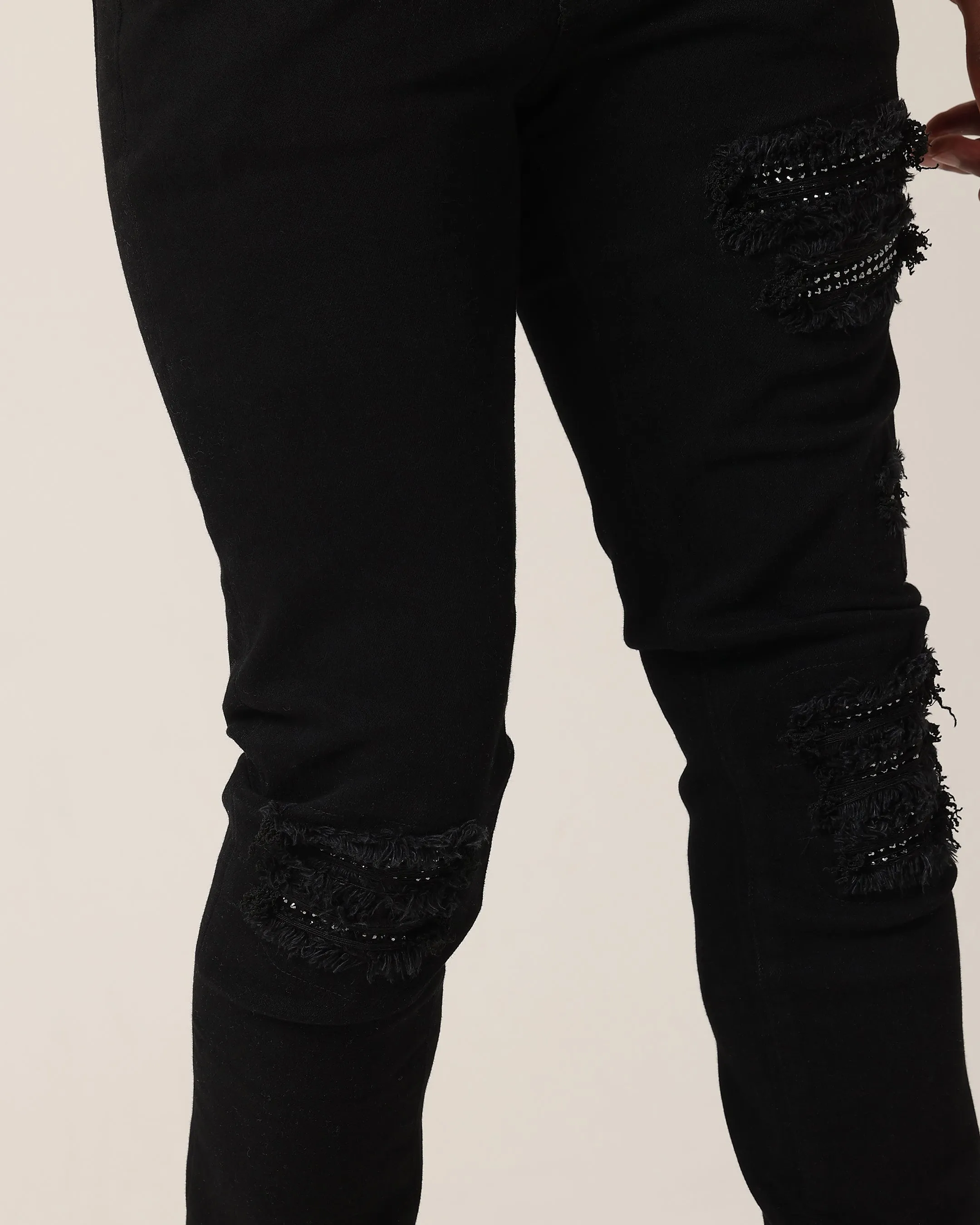 Saint Morta Bling Summum Jeans Black