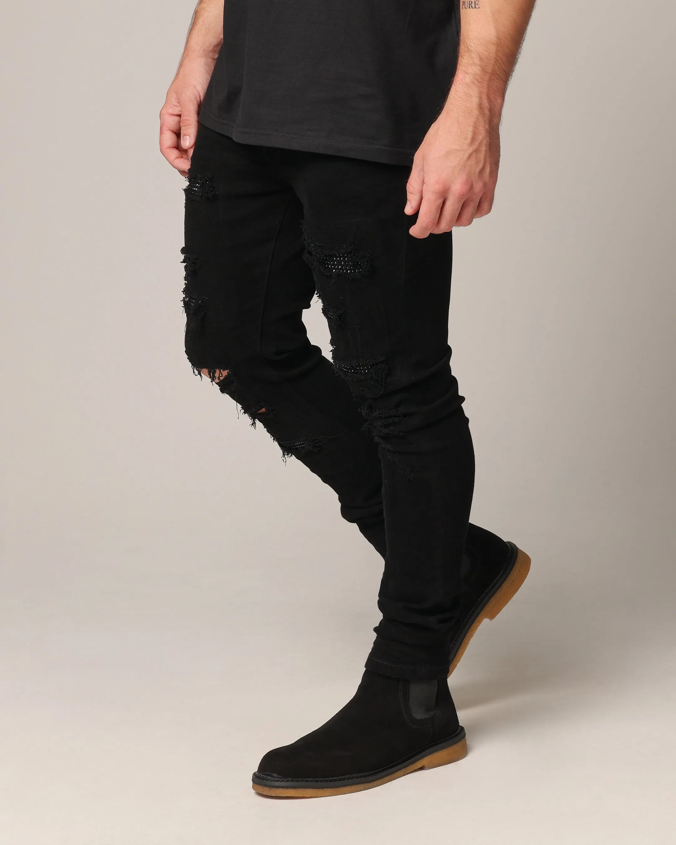 Saint Morta Diamond Summum Jeans Black