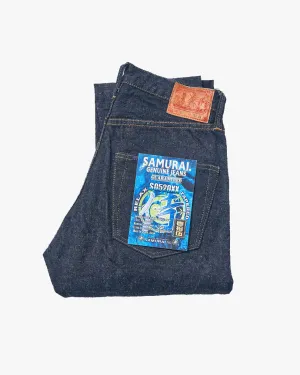 Samurai Jeans S0520XX Regular Tapered 15oz 'Otokogi' Selvedge Mens Jeans - Onewash