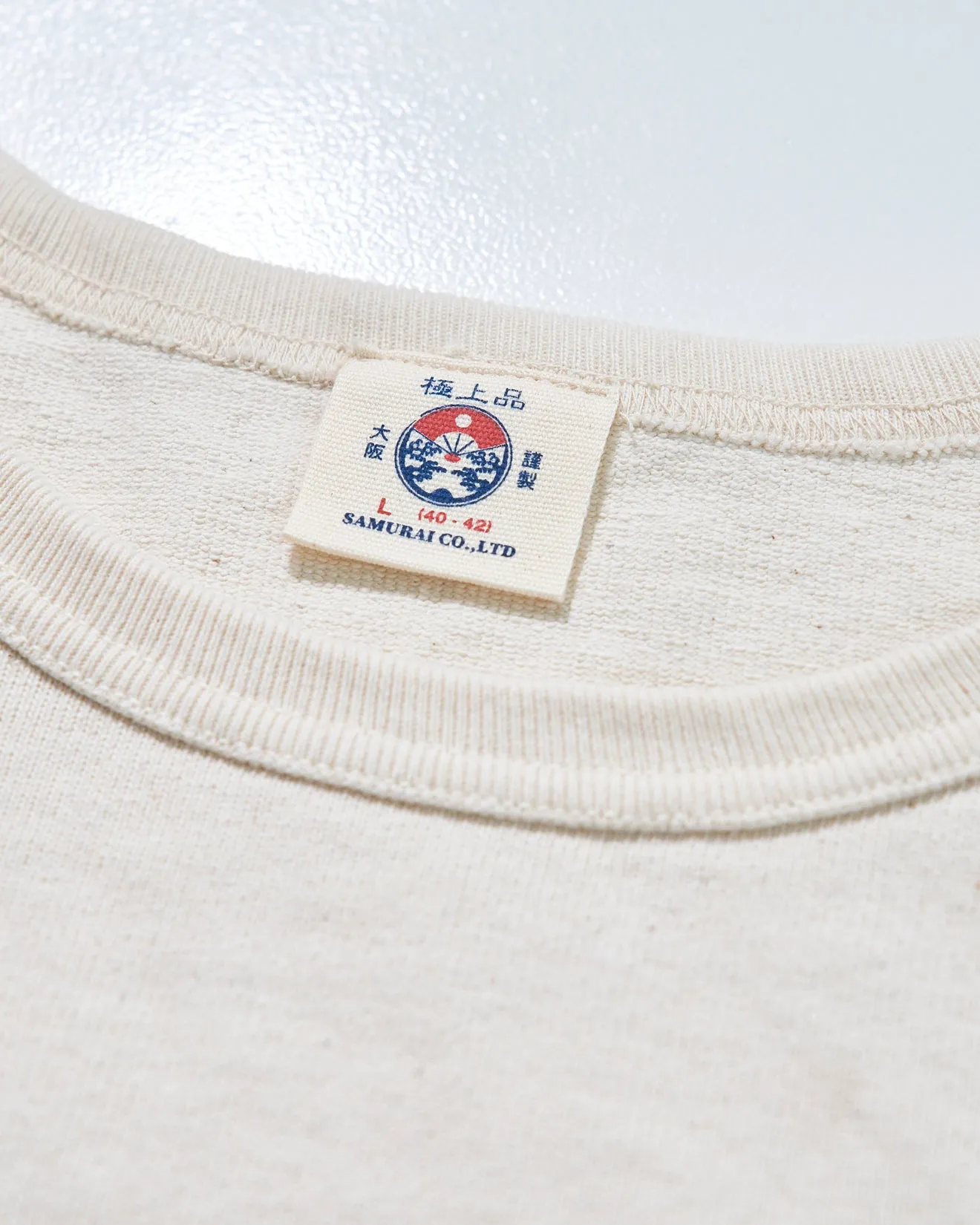 Samurai Jeans SJST-TW01 10/2 Extra Heavyweight Tee - Off White