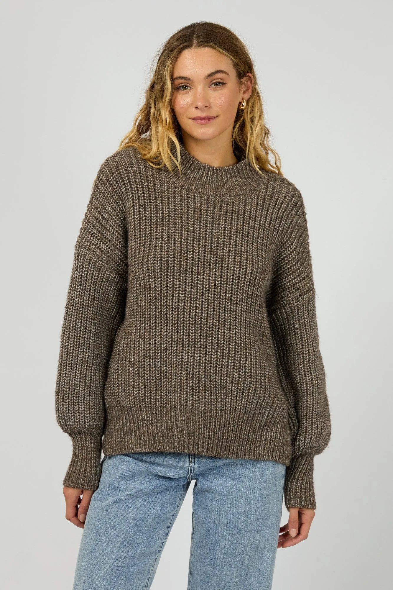 Silent Theory Mari Knit Jumper Brown