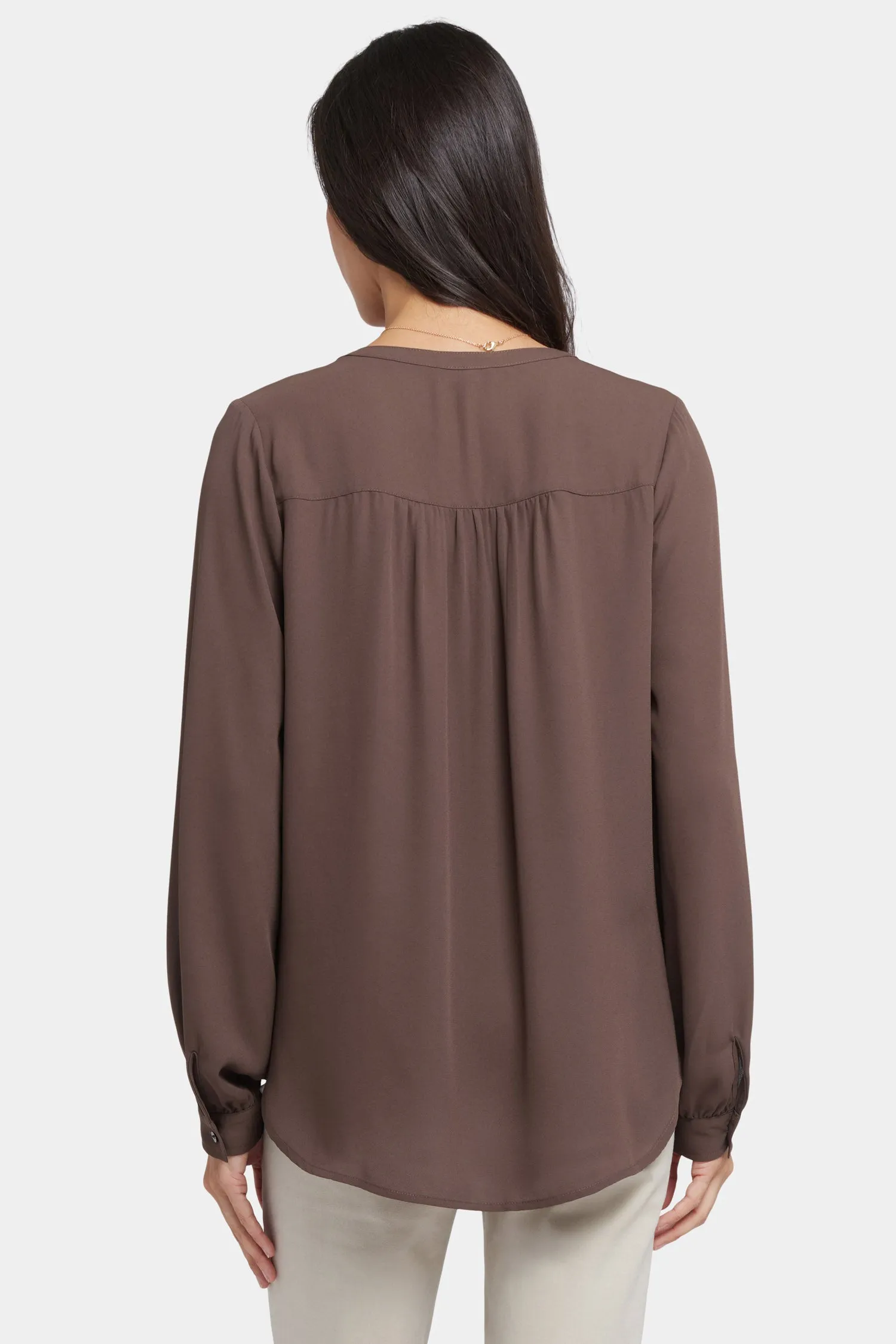 Simone Blouse - Coffee Bean
