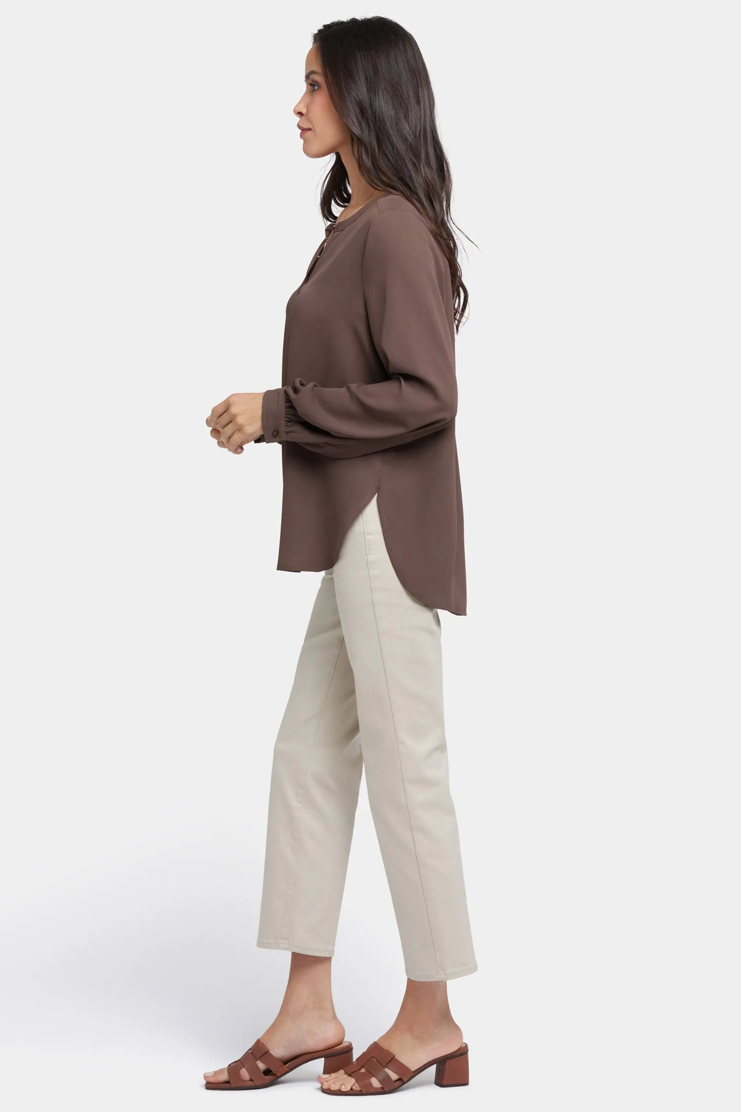 Simone Blouse - Coffee Bean