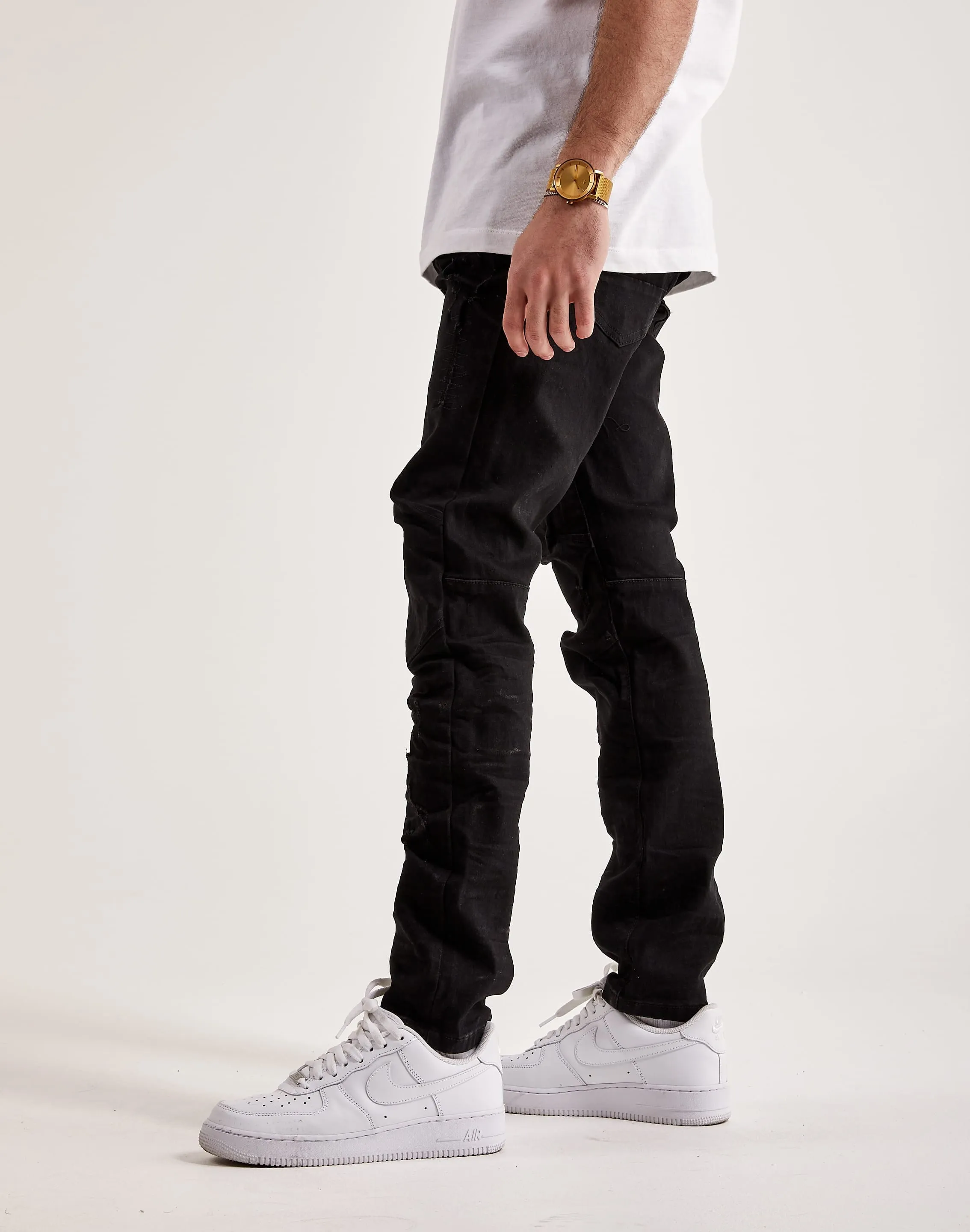 Smoke Rise Coated Denim Jeans