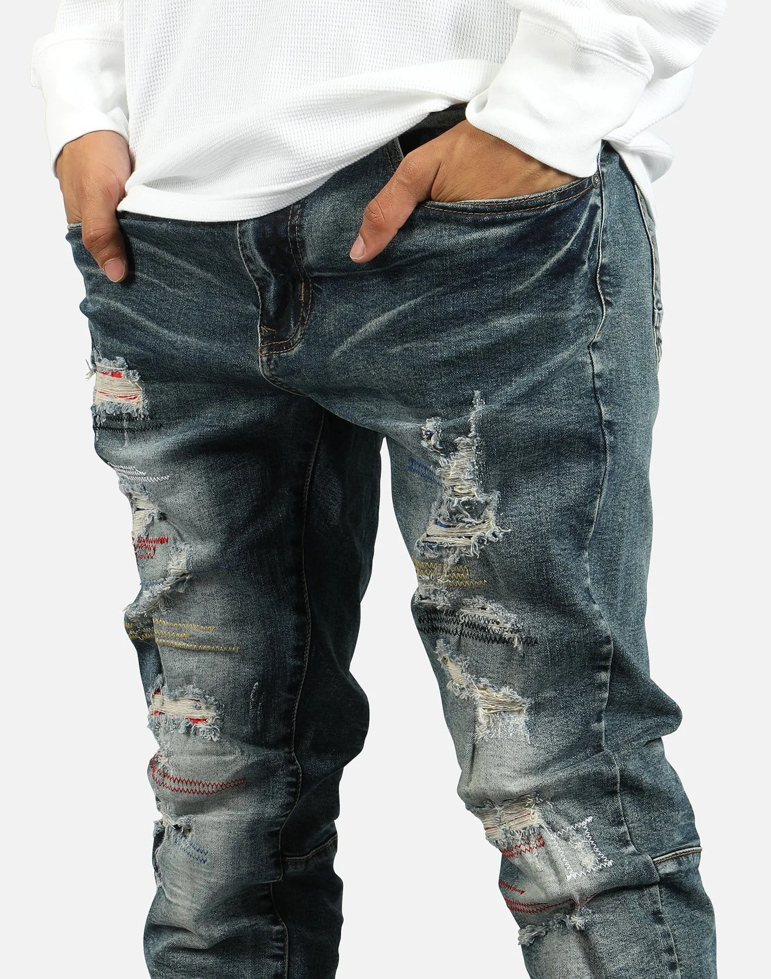 Smoke Rise COLOR STITCH JEANS