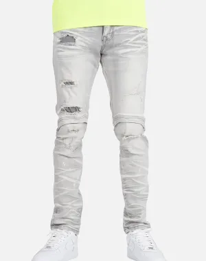 Smoke Rise DISTRESSED KNEE DETAIL JEANS