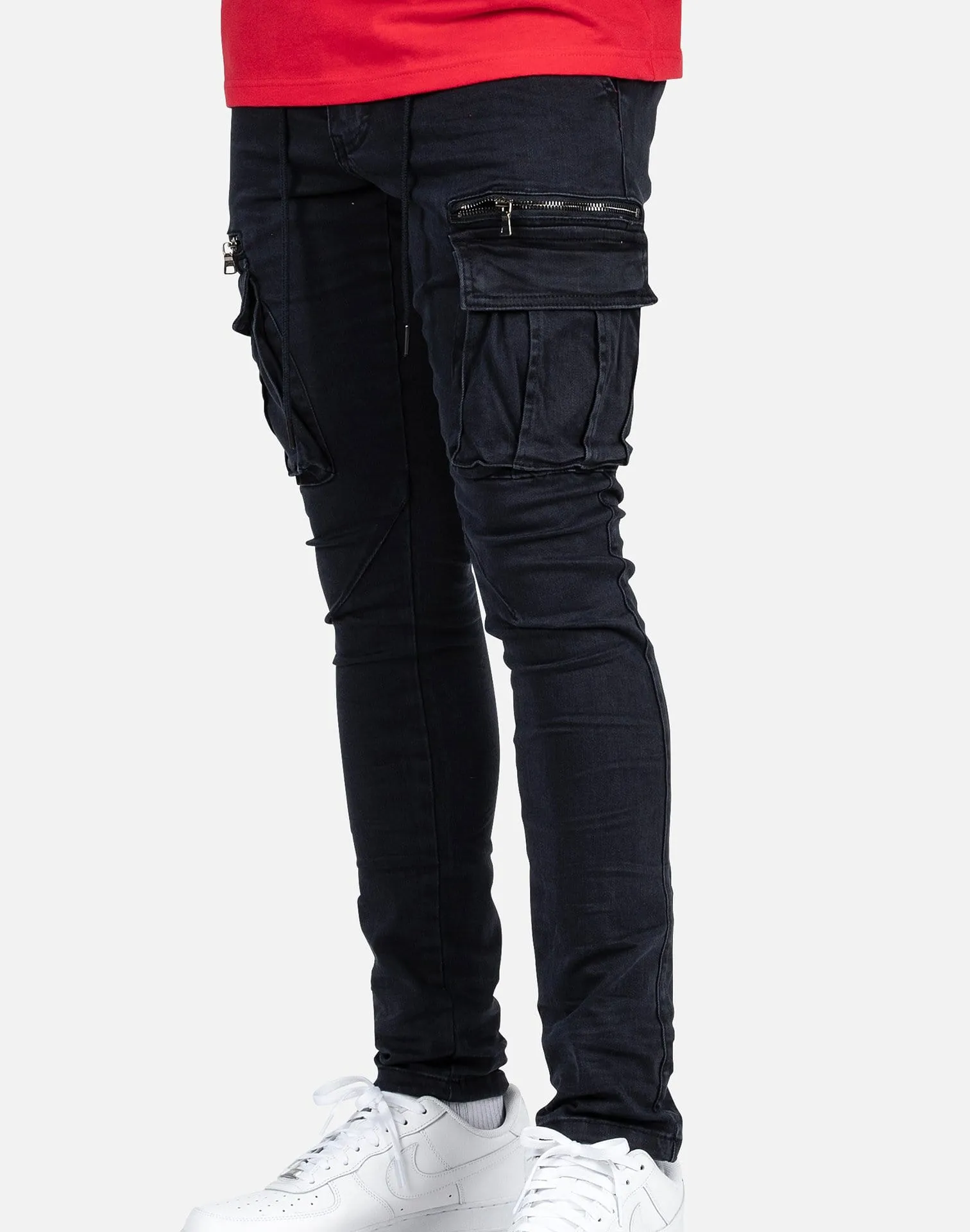 Smoke Rise DOUBLE POCKET CARGO JEANS