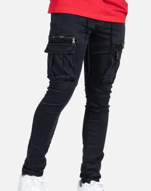 Smoke Rise DOUBLE POCKET CARGO JEANS