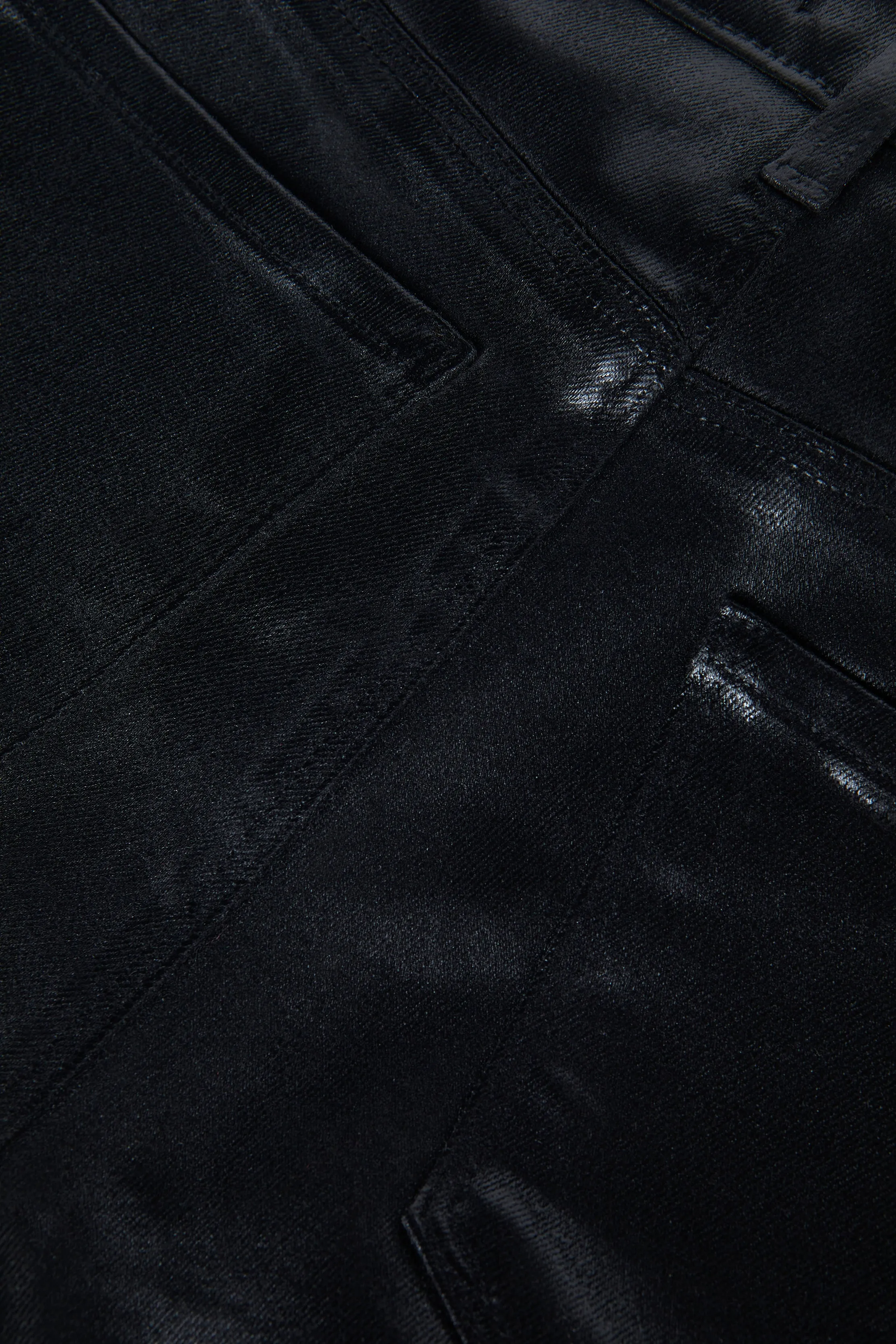 Sneeki Coated Low-Rise Jean