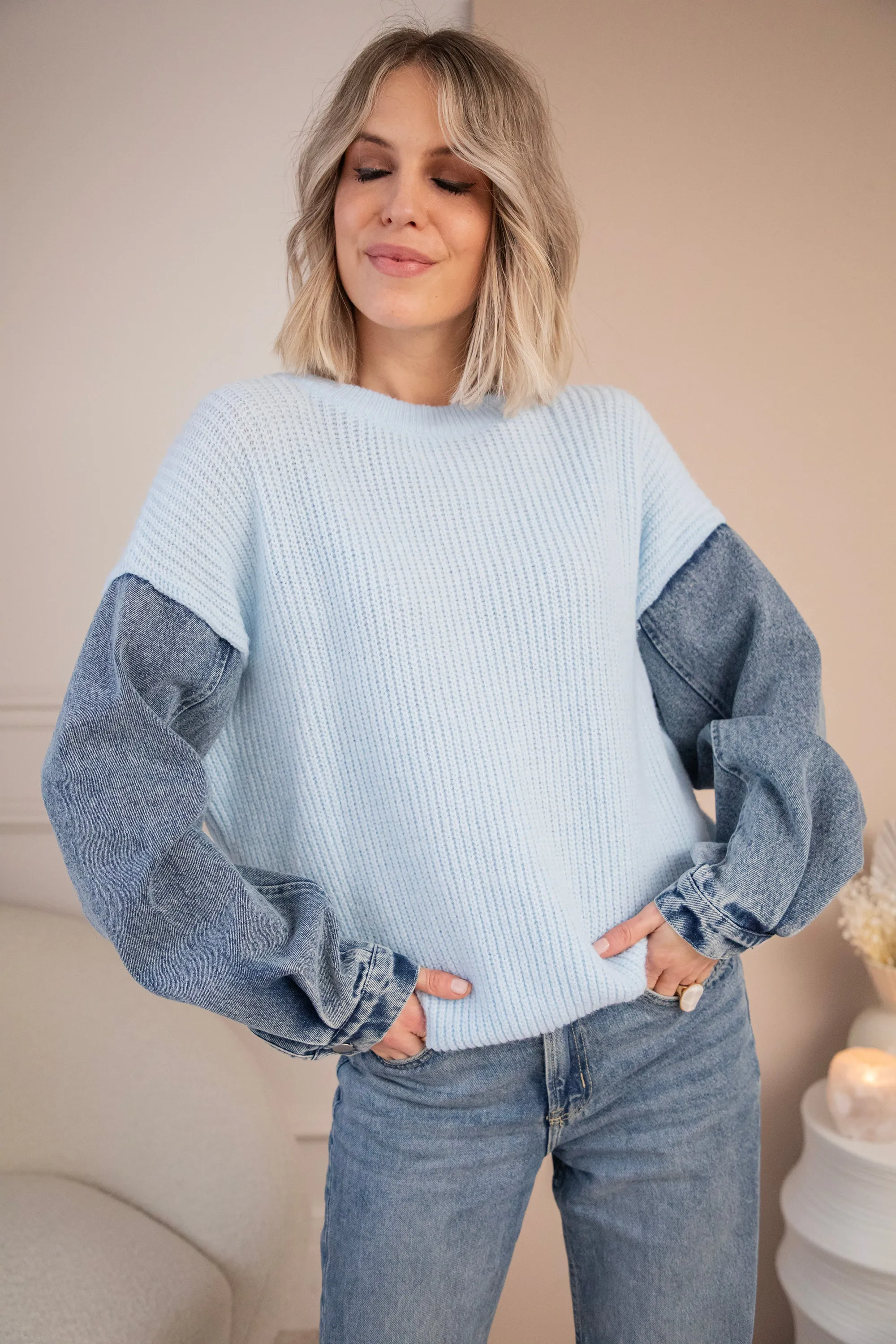 Soft Jean Baby Blue - Trui
