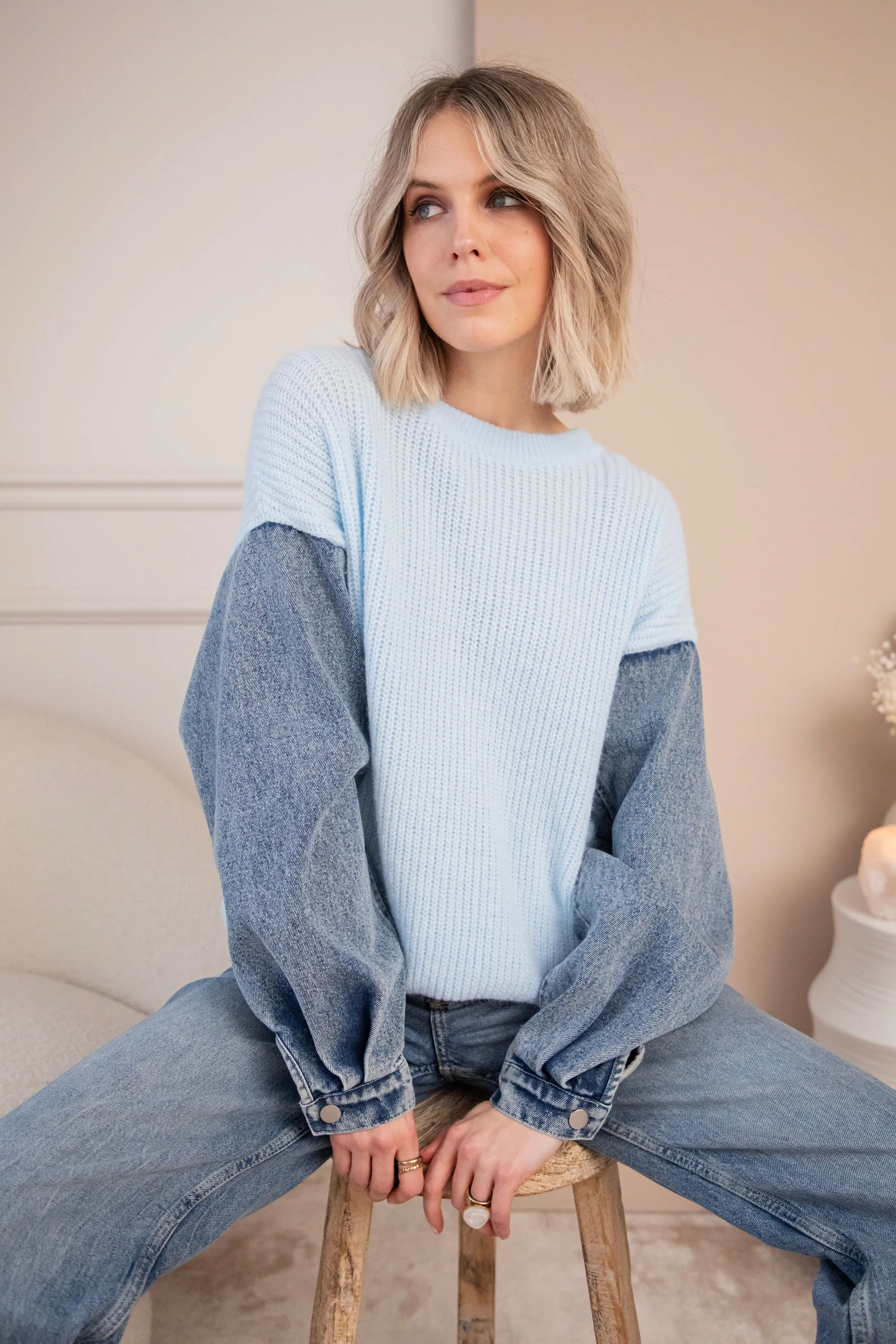 Soft Jean Baby Blue - Trui