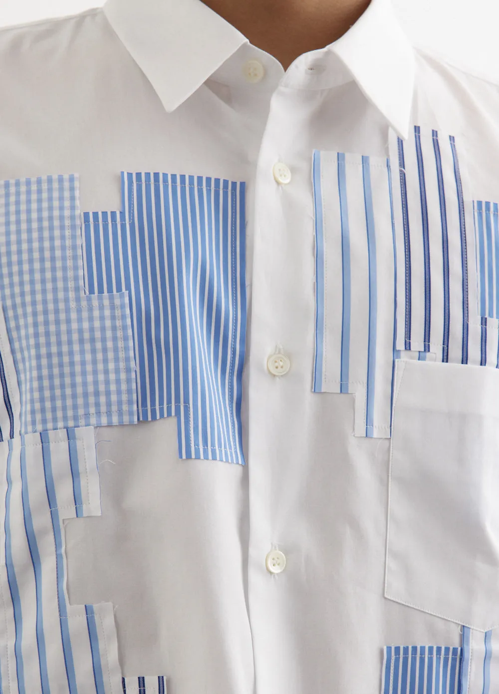 Stripe and Gingham Patch Shirt