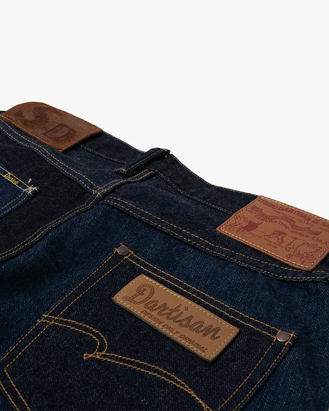 Studio D'Artisan D1902 'Trinity Denim' Regular Straight 15oz Selvedge Mens Jeans - Onewash