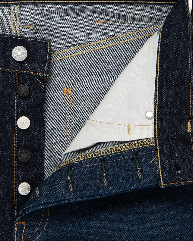 Studio D'Artisan D1902 'Trinity Denim' Regular Straight 15oz Selvedge Mens Jeans - Onewash