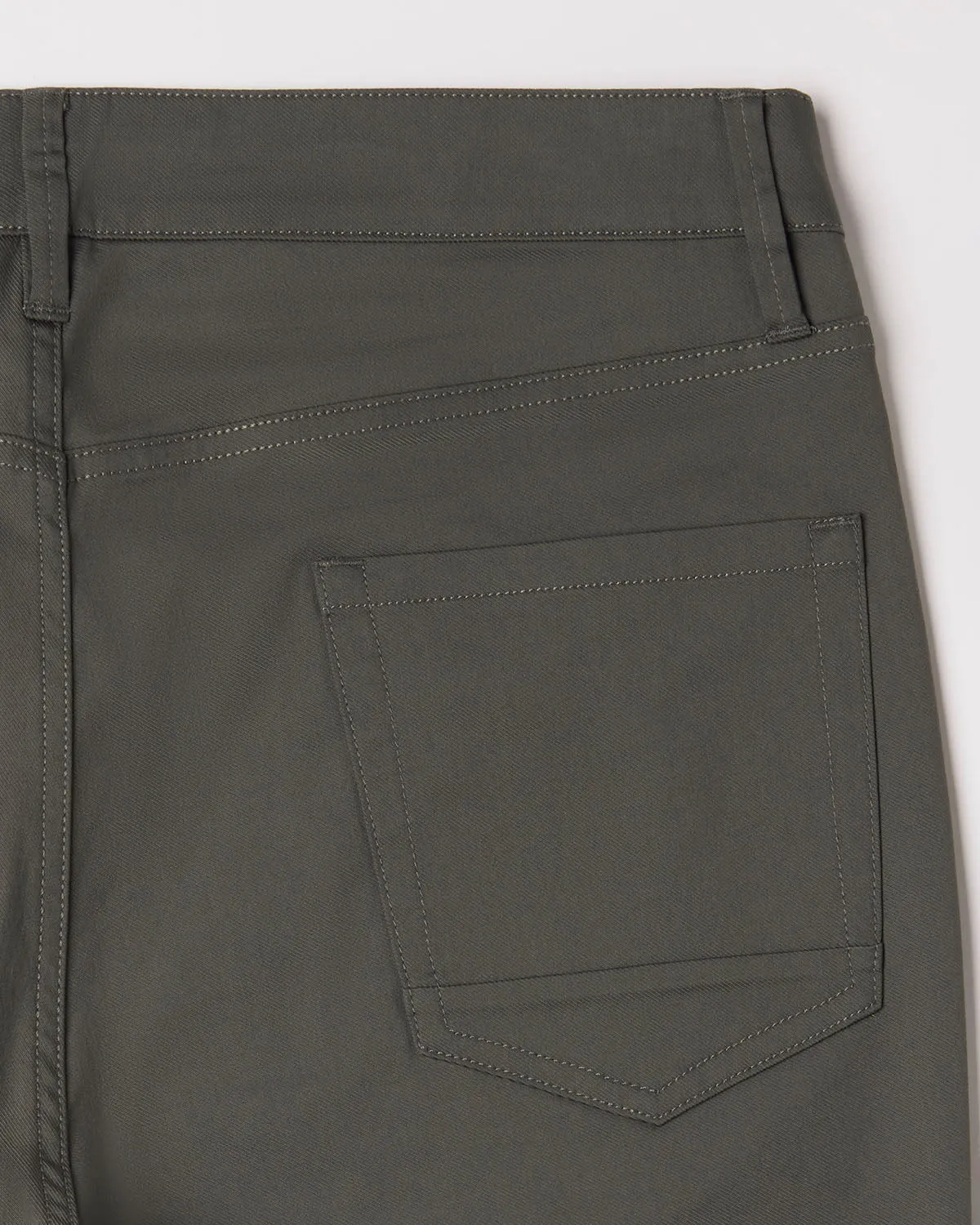Tailored 5-Pocket Stretch Jeans - Olive