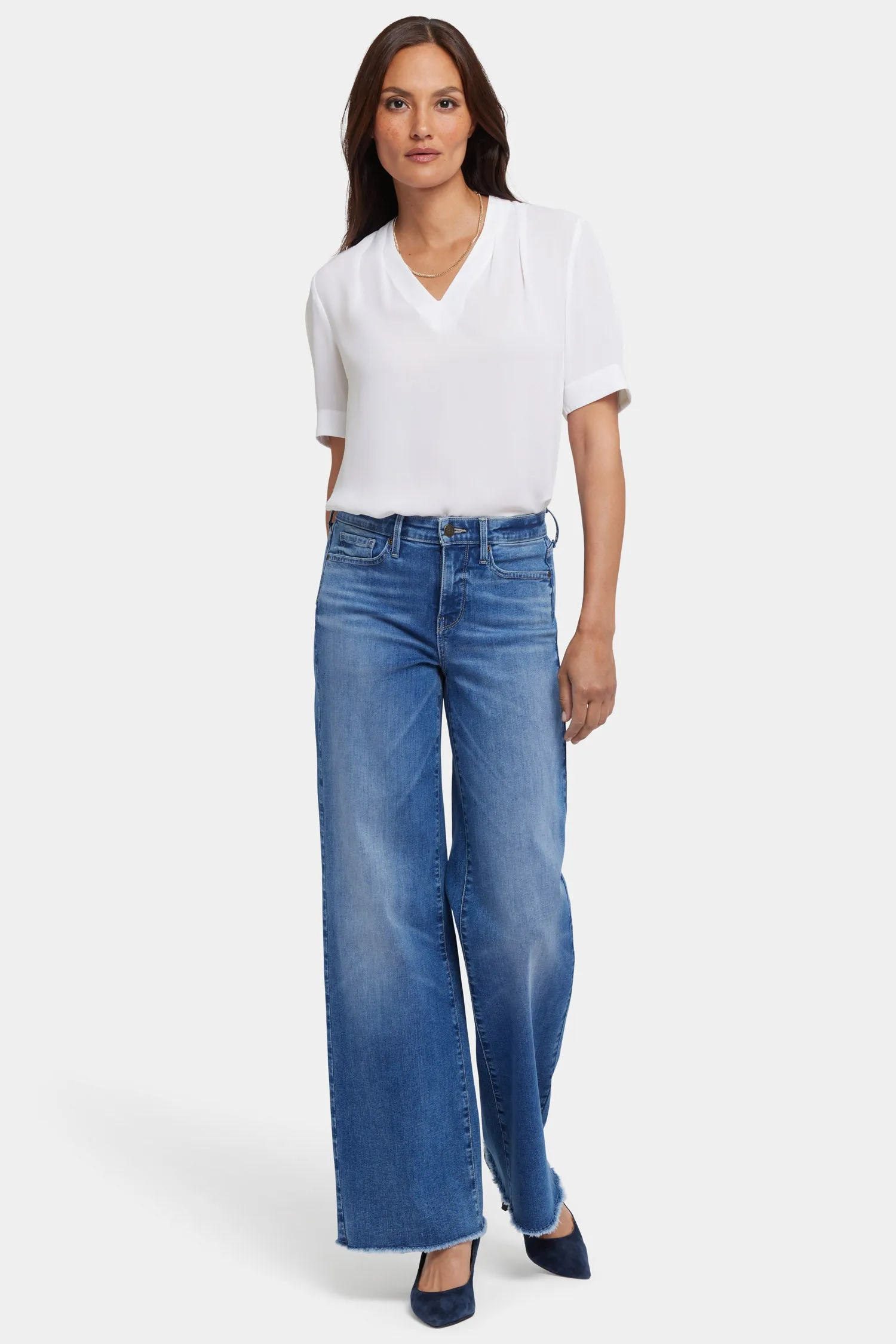 Teresa Wide Leg Jeans - Picasso Lake