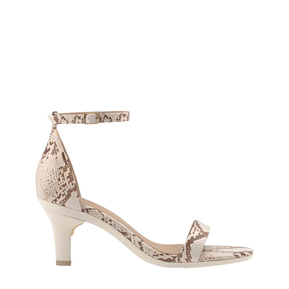 The Pashionista - Ivory Snakeskin 3 Stiletto - FINAL SALE