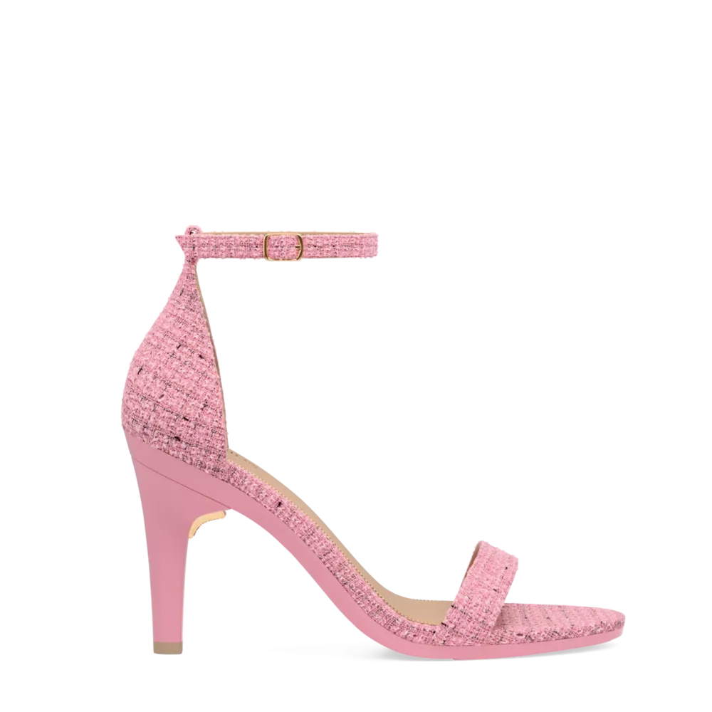 The Pashionista - Pink Tweed 4 Stiletto