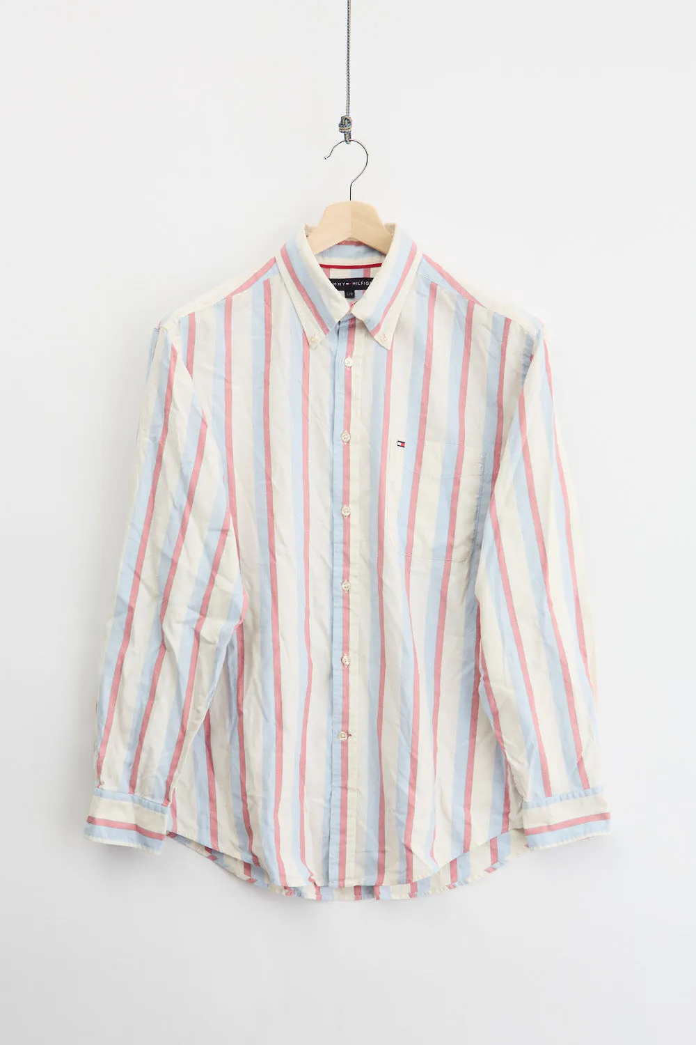 Tommy Hilfiger striped Oxford shirt (L)