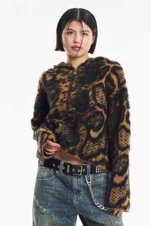 Venom Snake Knit Hoodie